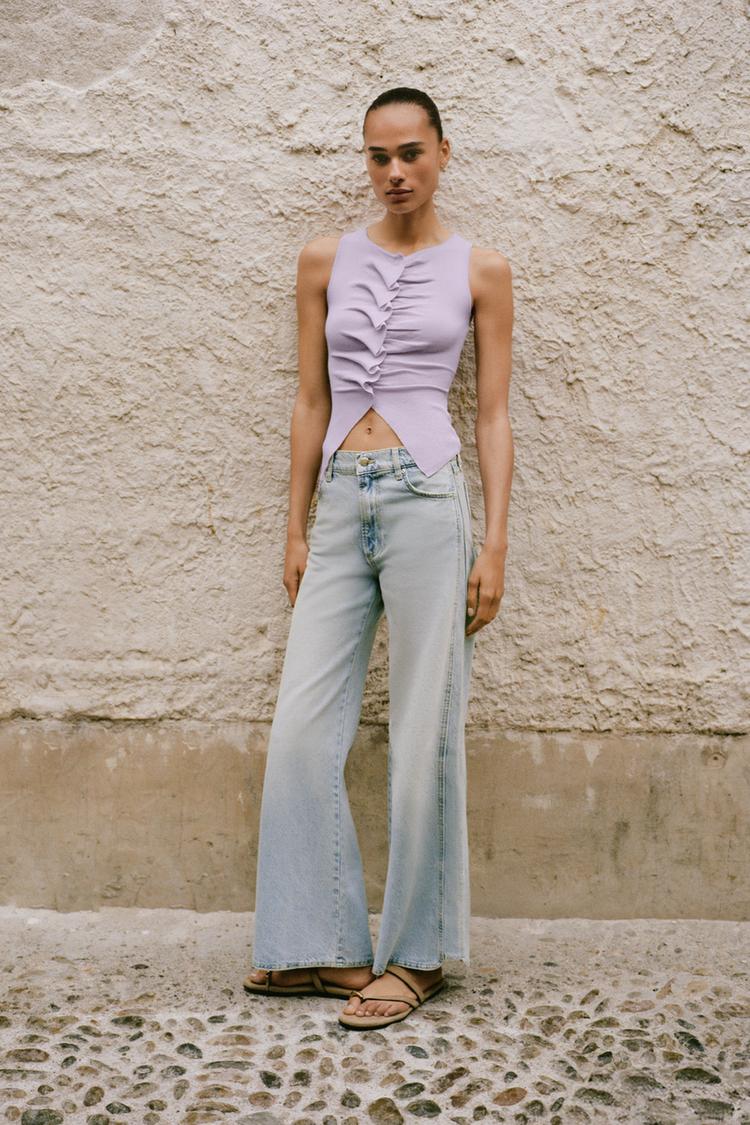 RUFFLED KNIT TOP - Zara product image