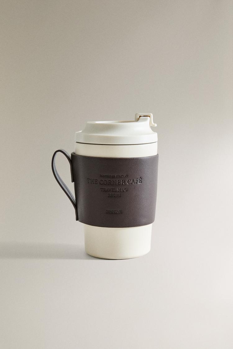 MUG WITH LID AND BAND - Zara product image