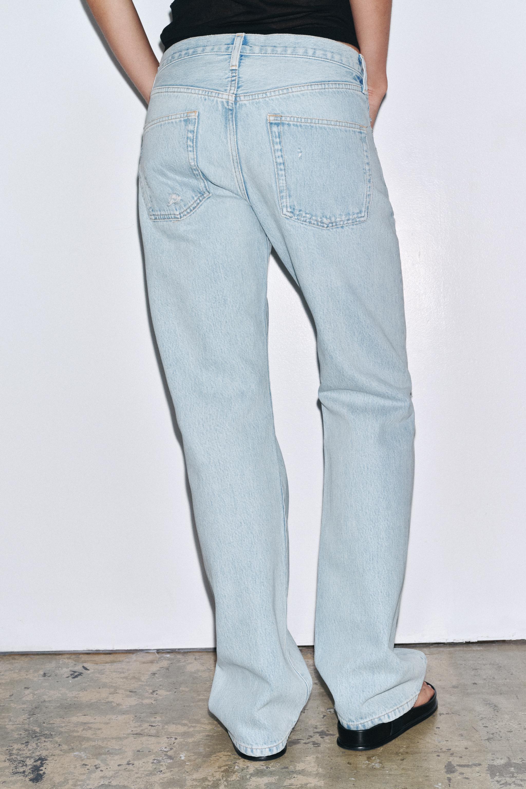 ZW COLLECTION MID-RISE STRAIGHT JEANS