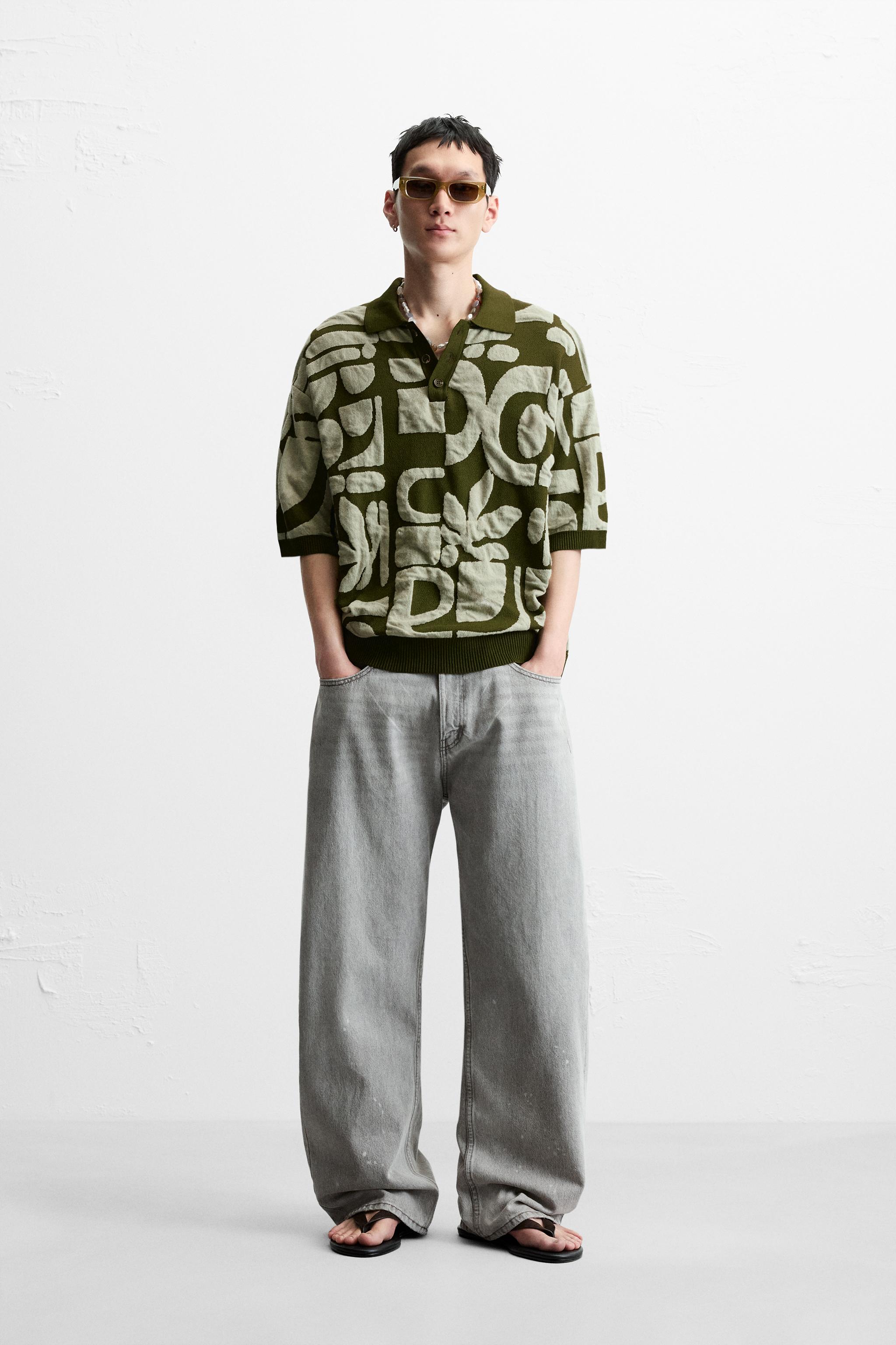 POLO EN MAILLE JACQUARD CONTRASTE