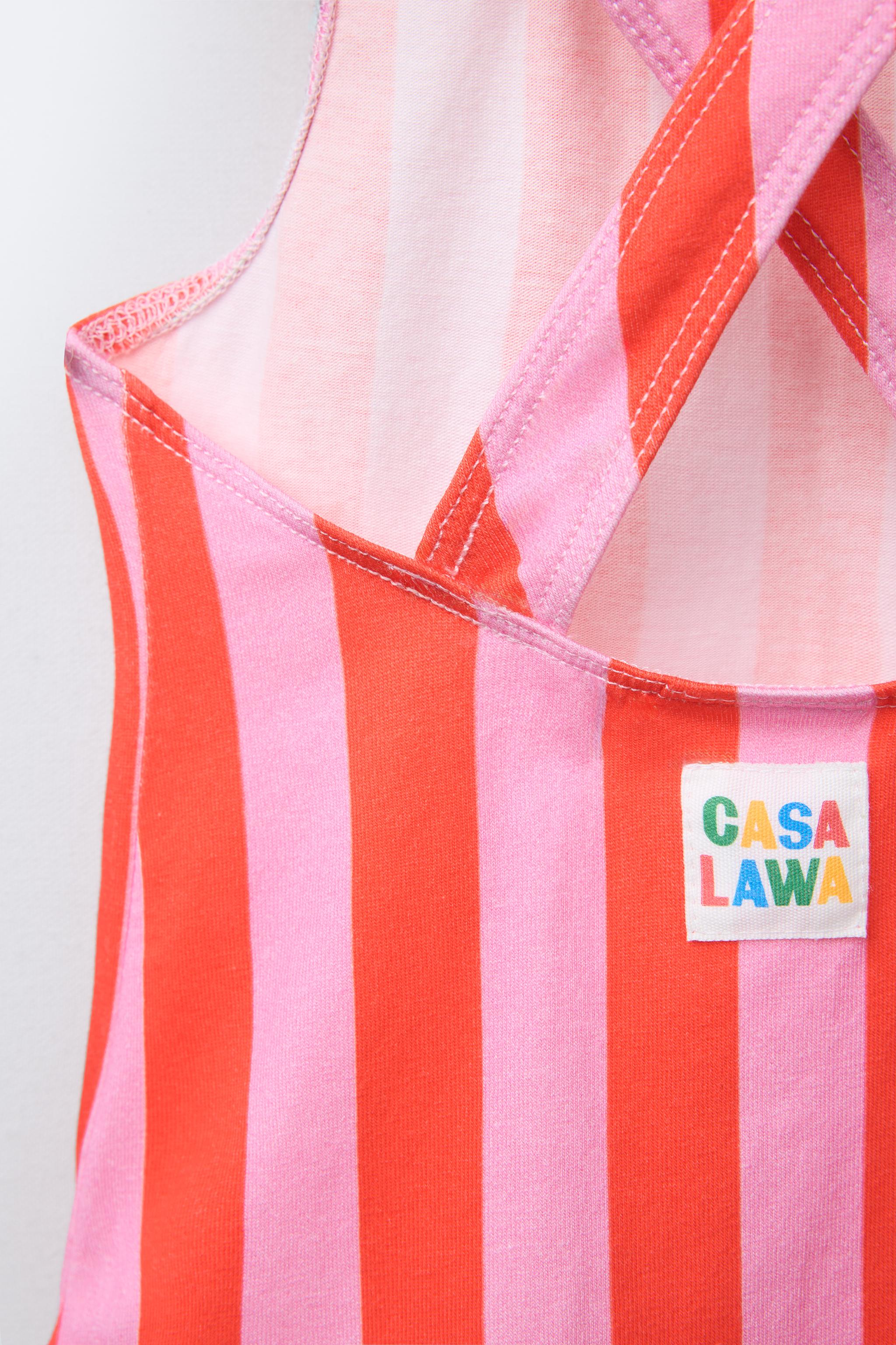 CASA LAWA © X ZARA KIDS STRIPED SWIMSUIT