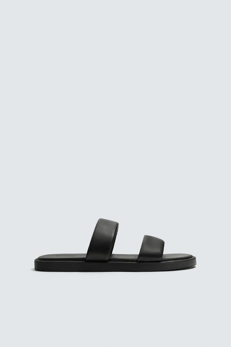LEATHER STRAP SANDALS - Zara product image