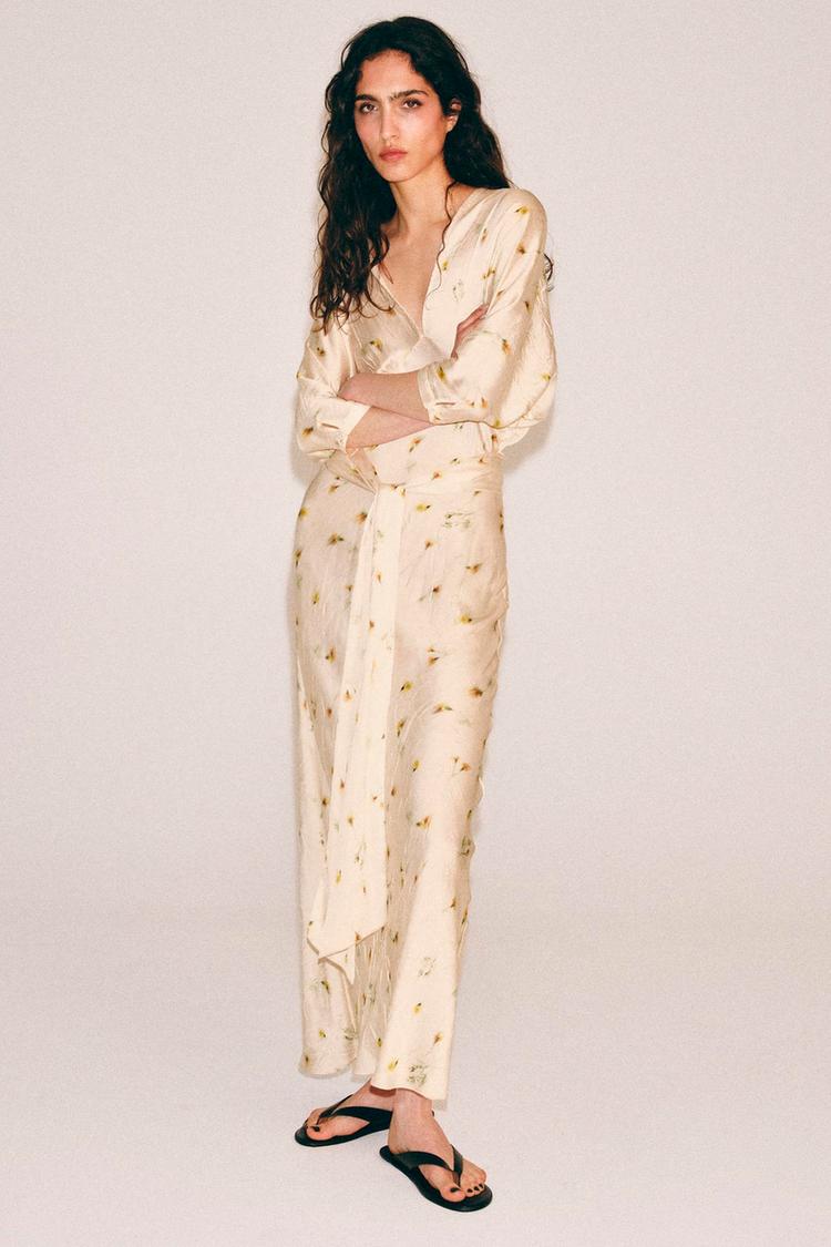 ZW COLLECTION PRINTED MAXI DRESS - Zara product image