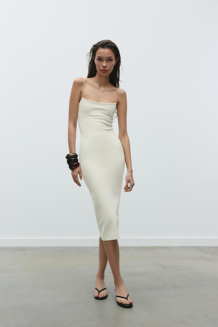 STRETCH MIDI DRESS