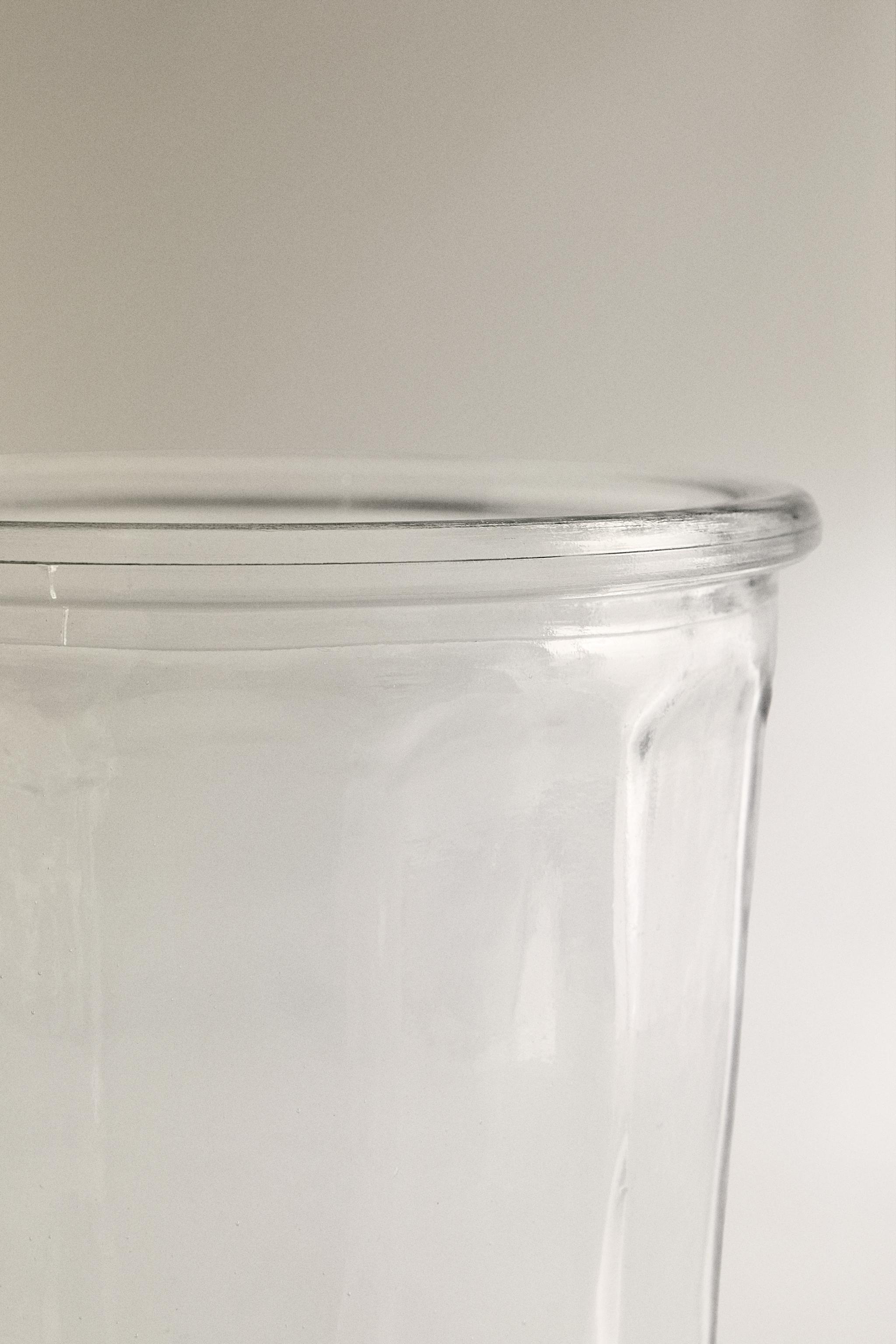 CLEAR GLASS TEALIGHT HOLDER