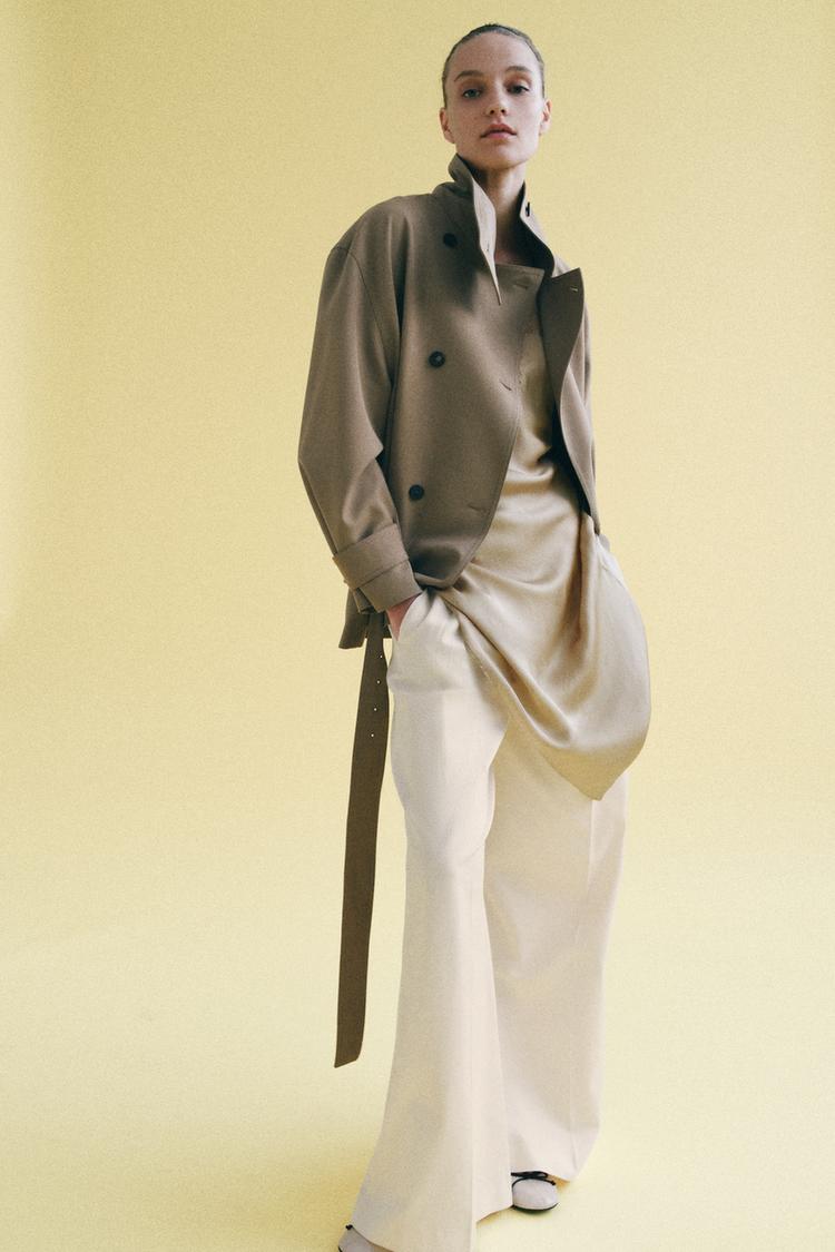 FLOWY BELTED JACKET ZW COLLECTION - Zara product image
