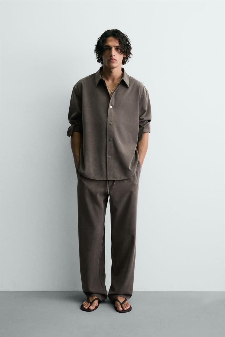 RELAXED FIT FLOWY SHIRT - Zara product image
