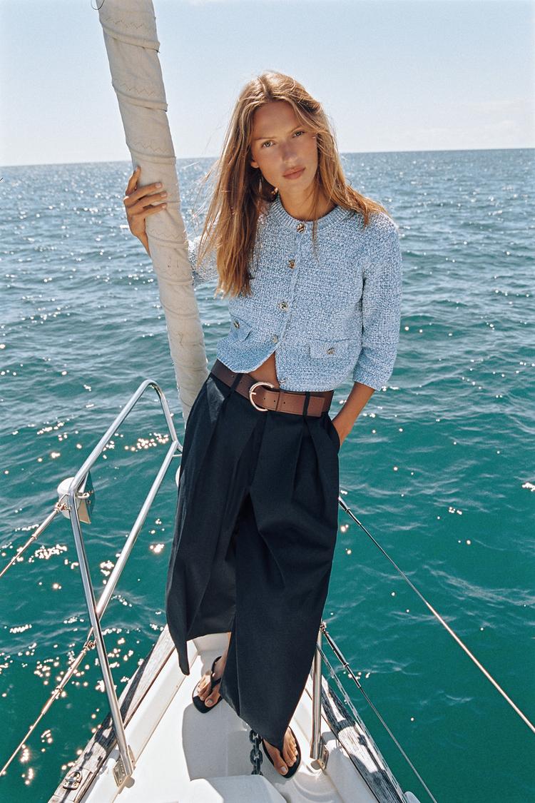 FRENCH SLEEVE CARDIGAN - Zara product image