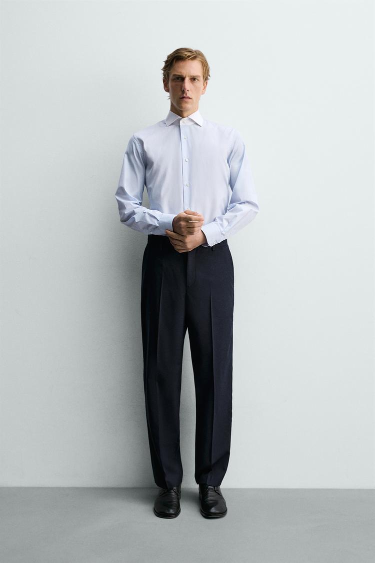 SLIM FIT CONTRAST COLLAR SHIRT - Zara product image