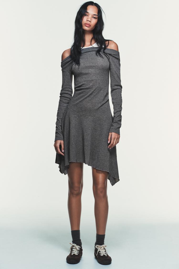 ASYMMETRIC SHORT DRESS - Zara product image
