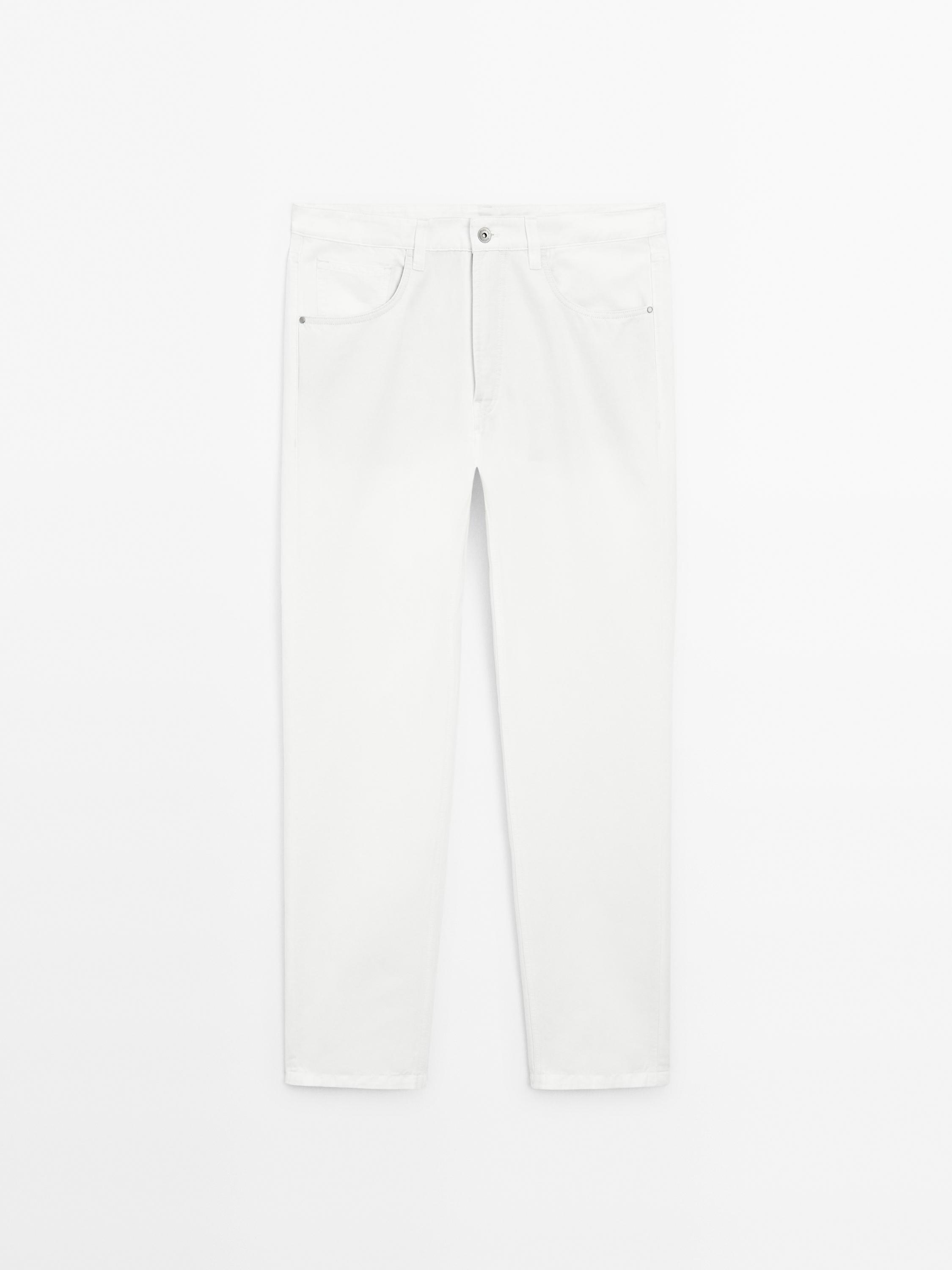 Pantalon tapered coton
