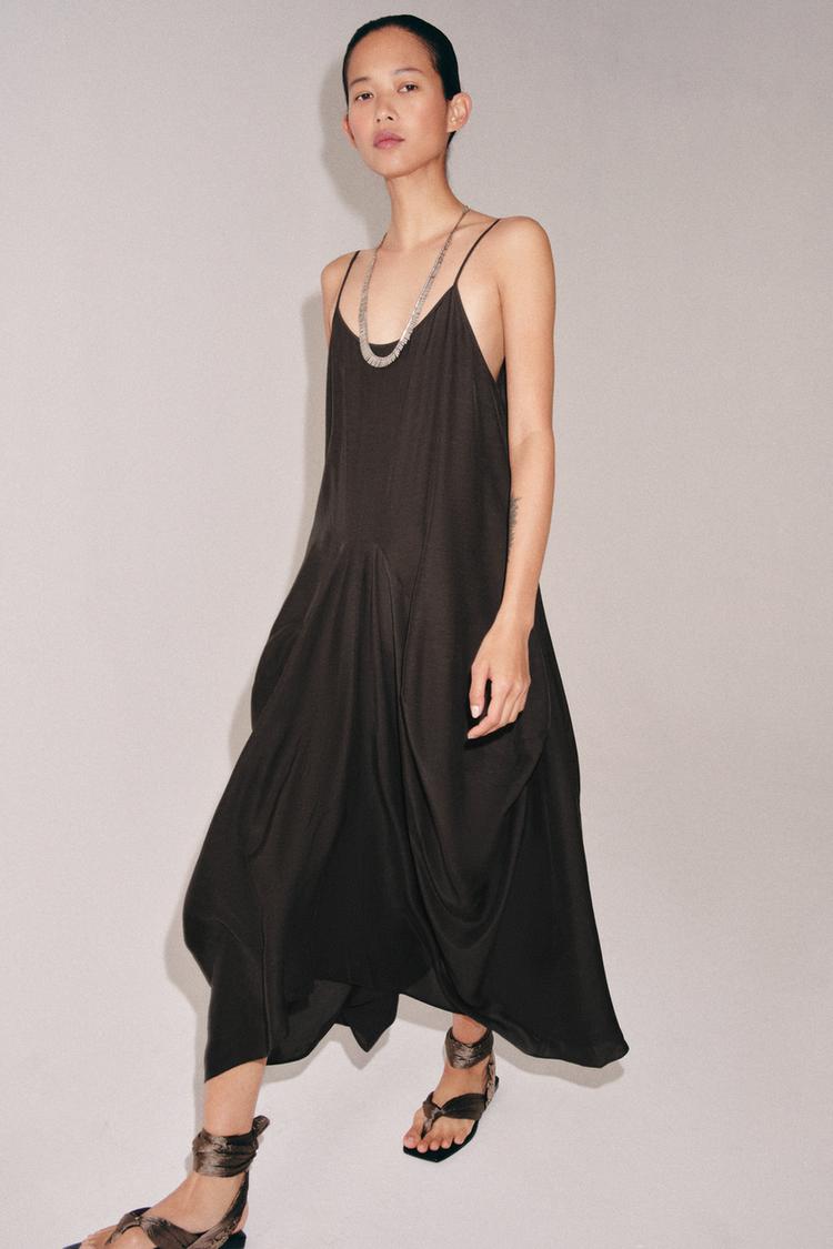 ZW COLLECTION DRAPED VOLUMINOUS DRESS - Zara product image