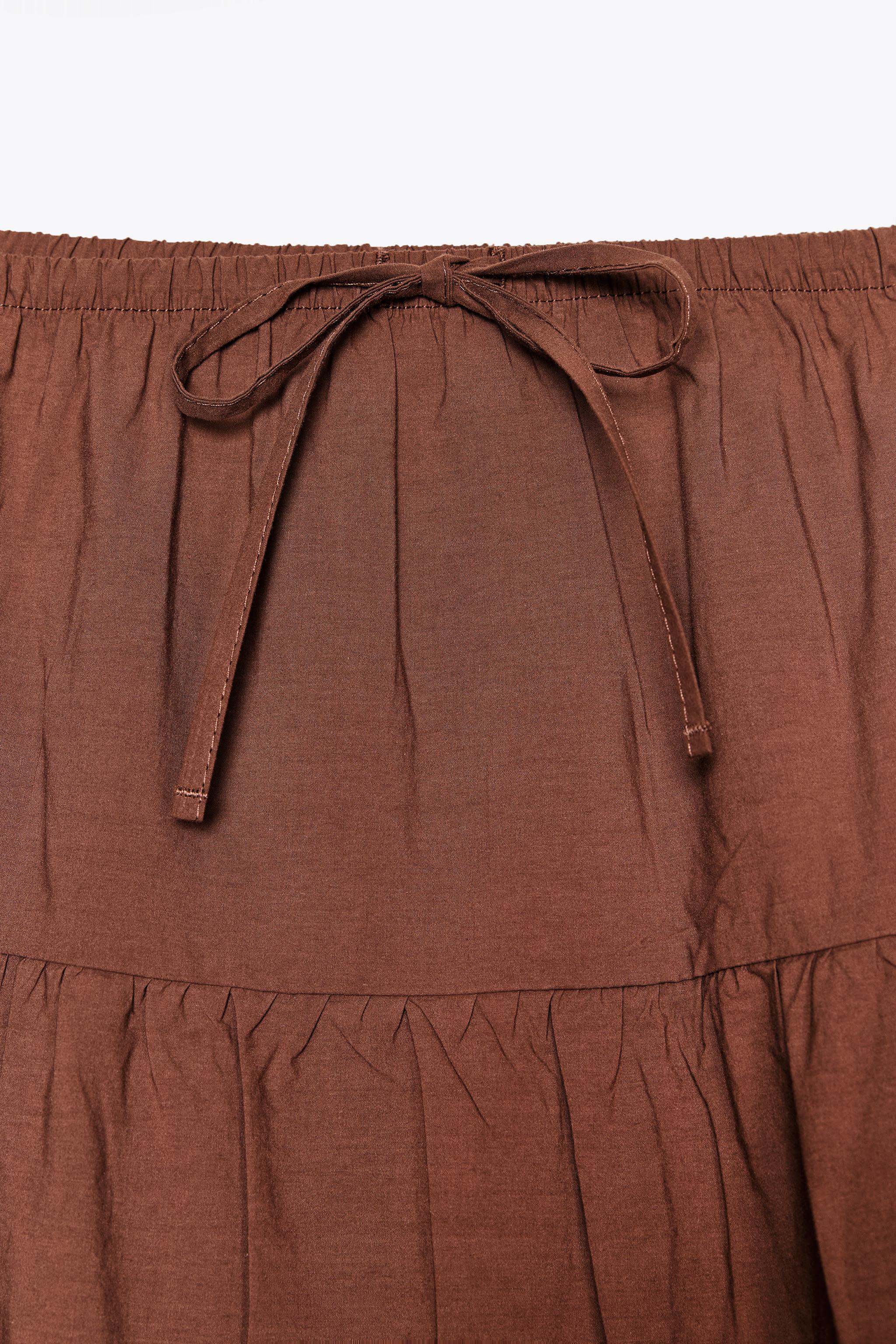 TIERED MAXI SKIRT