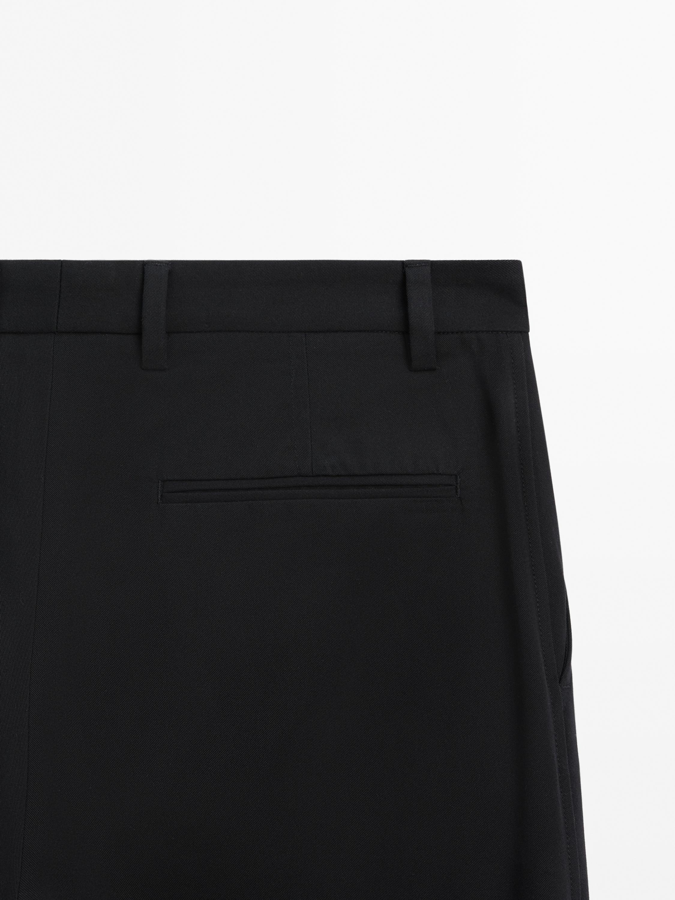 100% cotton relaxed fit trousers