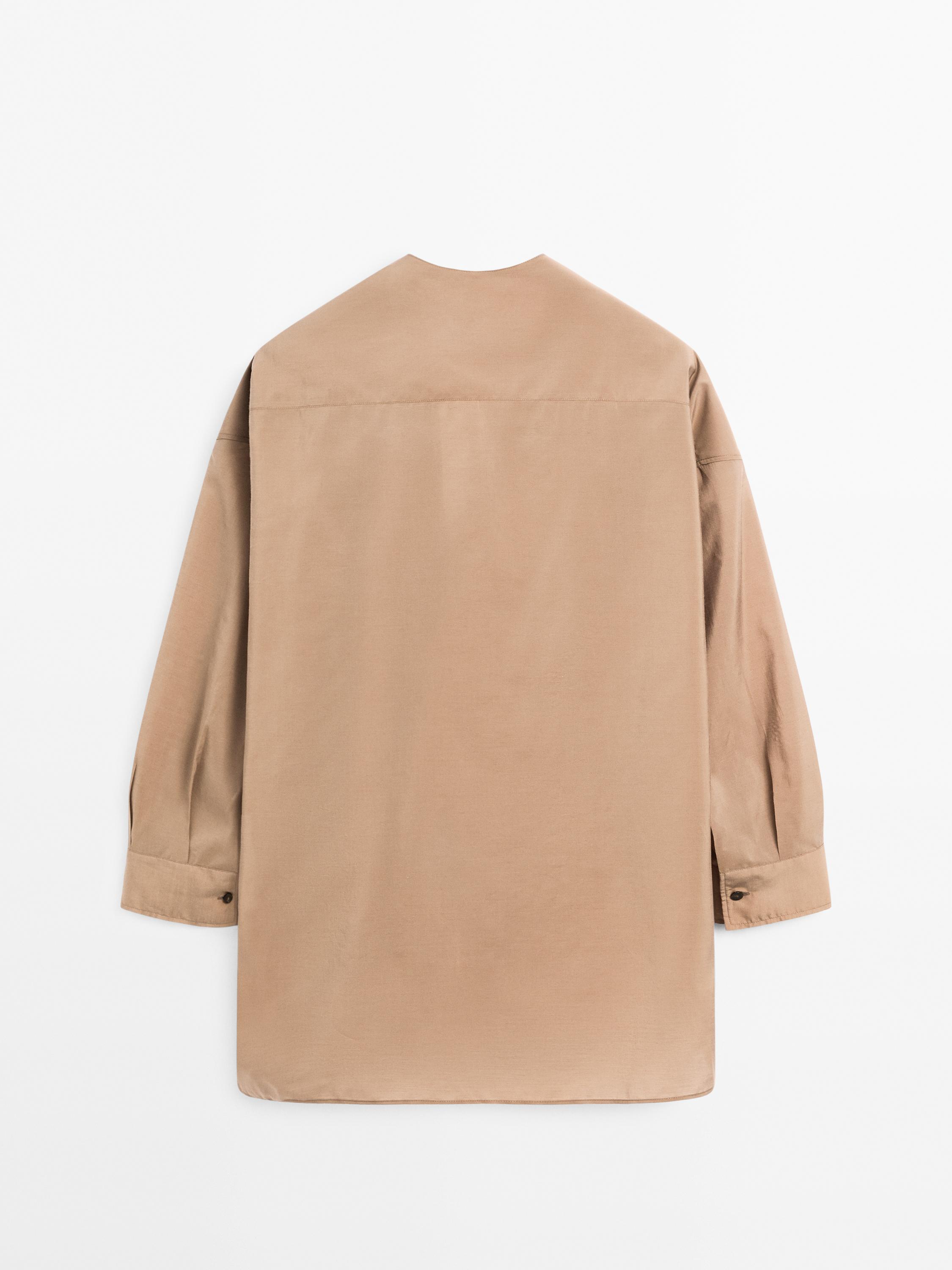 Flowing satin blouse