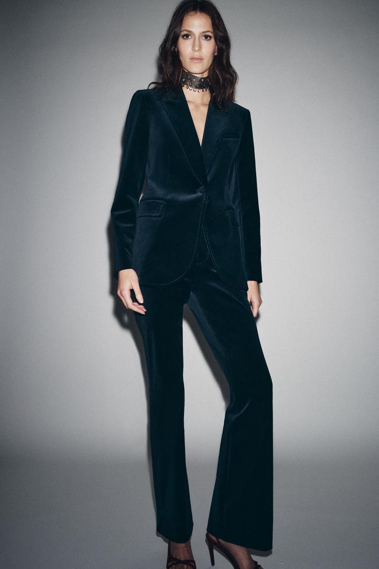 FLARE VELVET PANTS ZW COLLECTION
