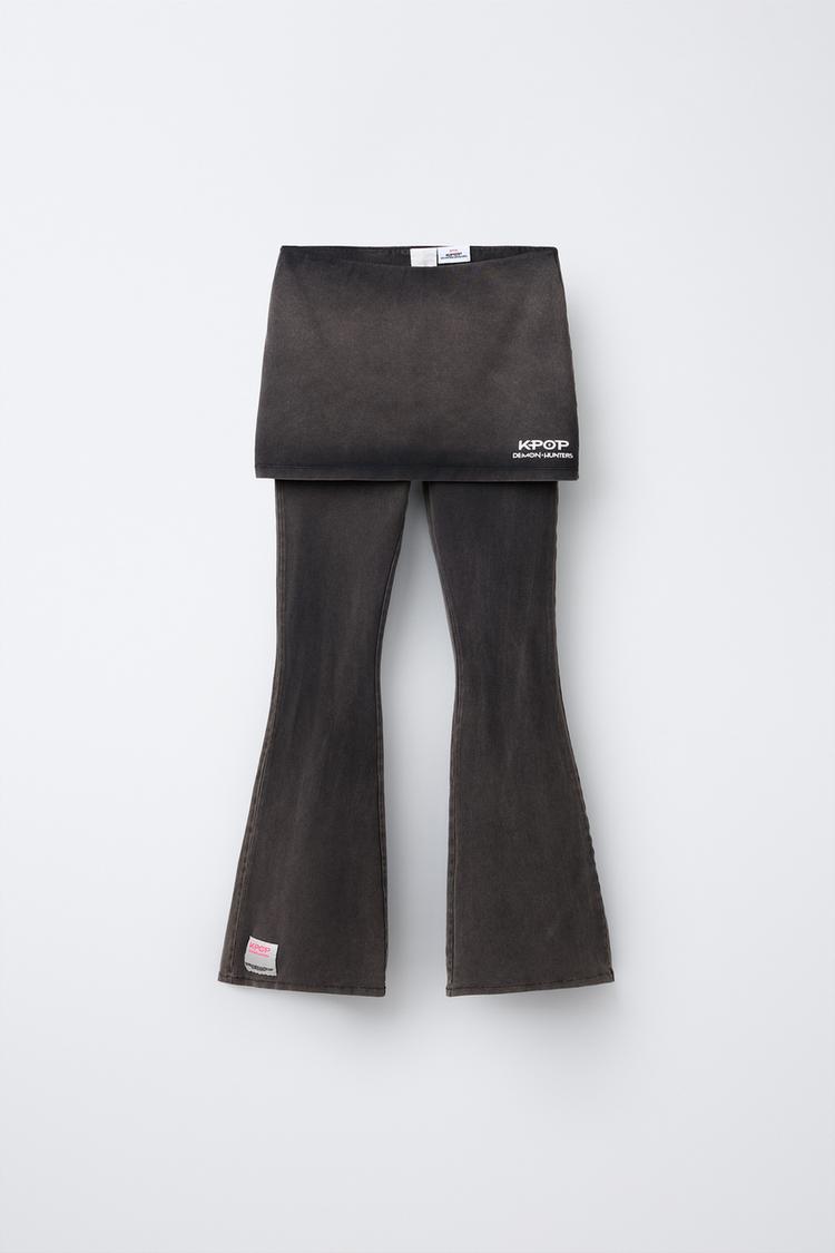 KPOP DEMON HUNTERS™ NETFLIX © FLARE SKIRT PANTS - Zara product image