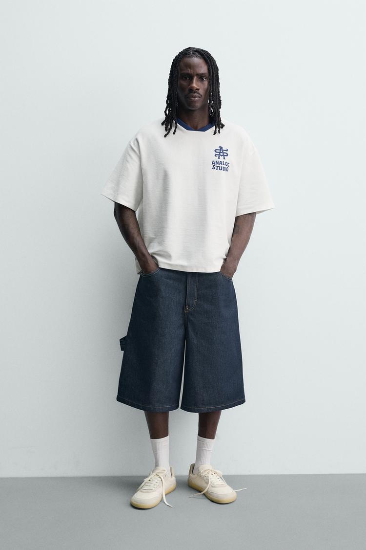 CONTRASTING PRINT TERRY RELAXED FIT SWEATSHIRT - Zara product image