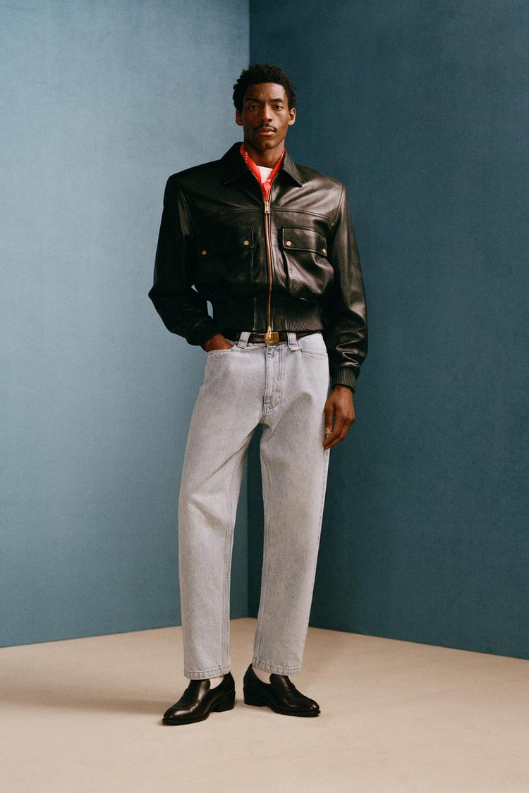 CROPPED FIT NAPPA LEATHER JACKET WILLY CHAVARRIA X ZARA