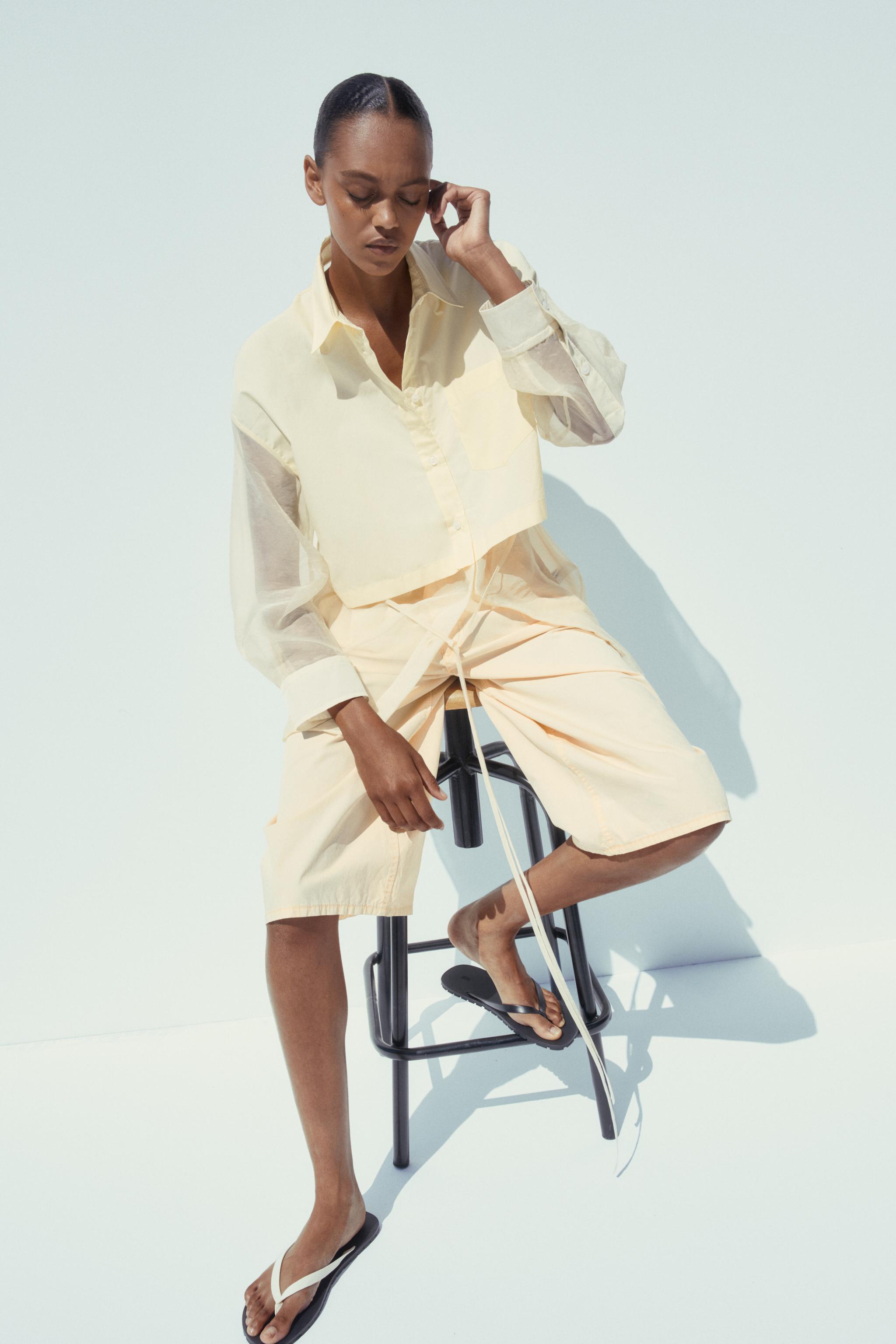 CHEMISE OVERSIZE BIMATIÈRE ORGANZA