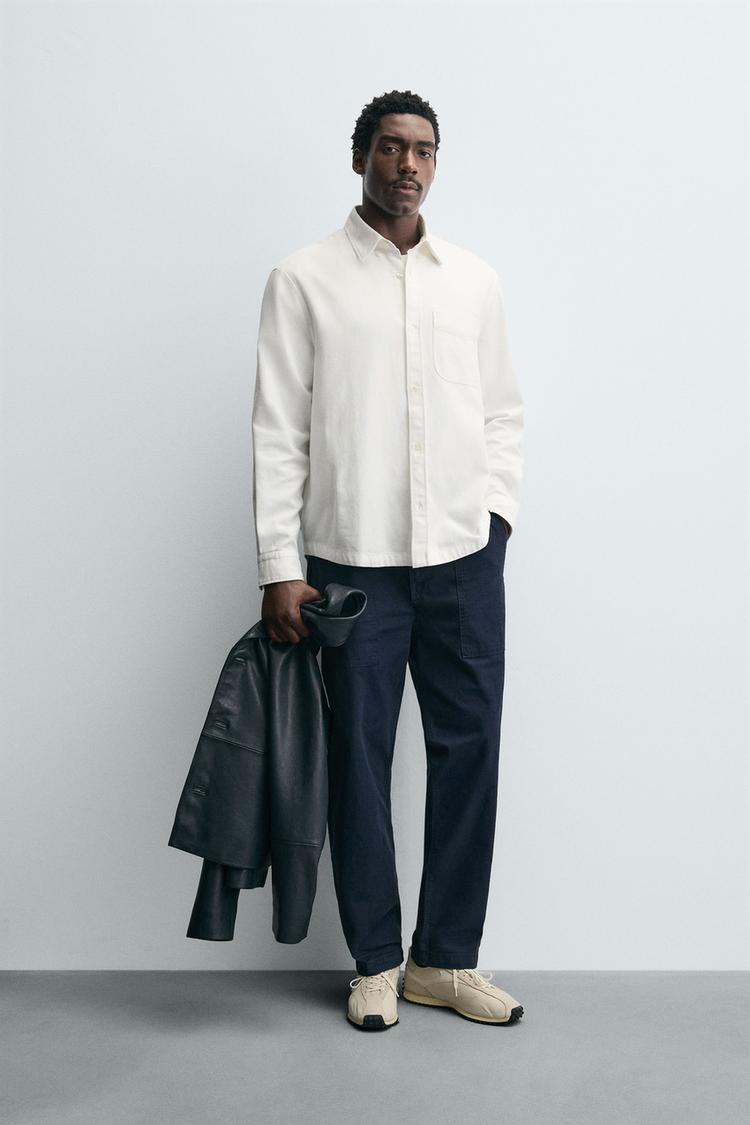 TEXTURED POCKET SHIRT