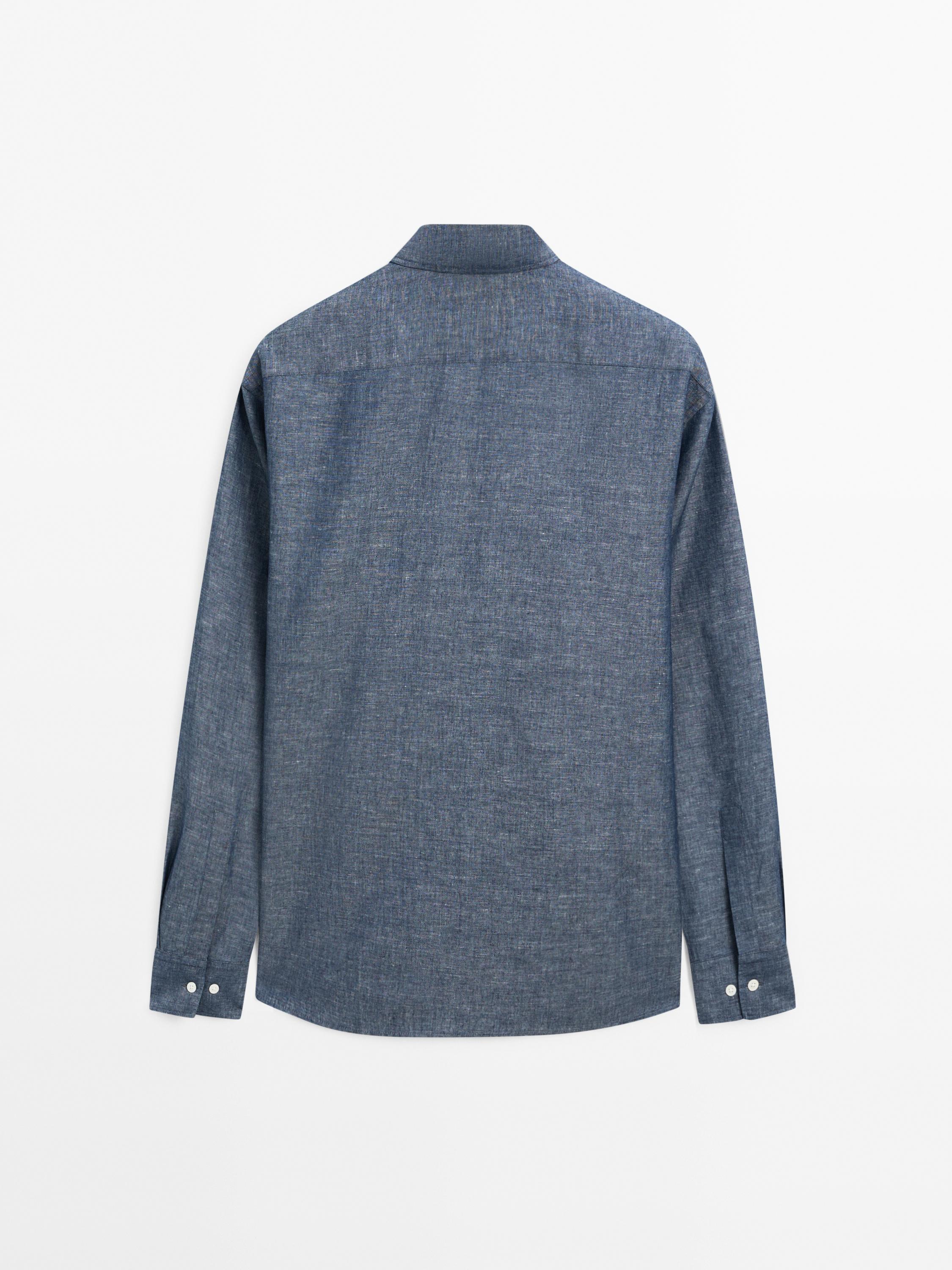 Regular fit denim shirt