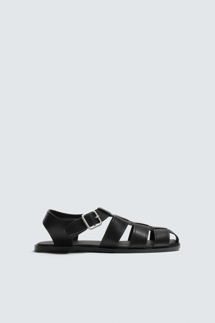 BUCKLED FISHERMAN SANDALS - Zara product image
