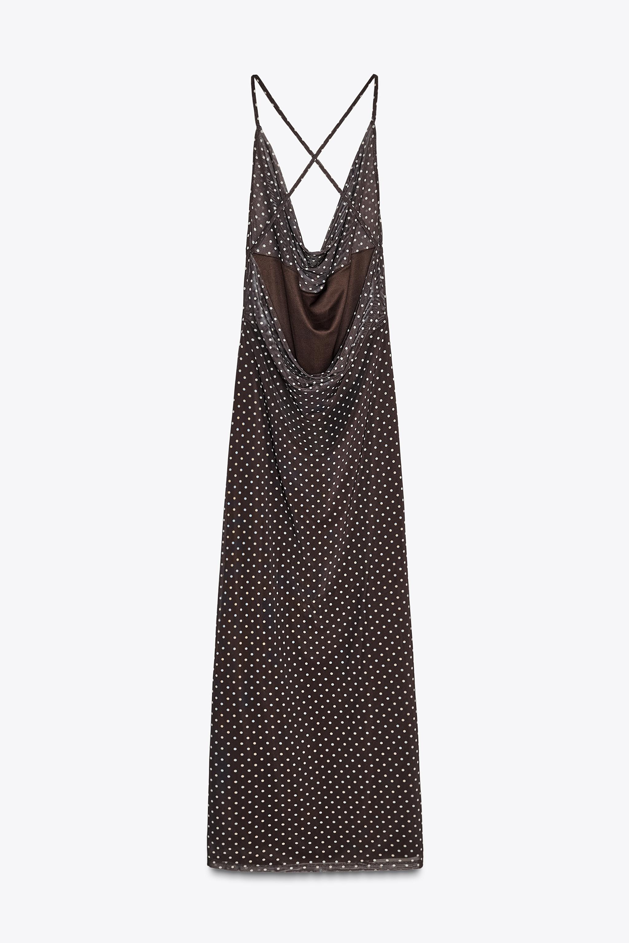 ROBE LONGUE À POIS