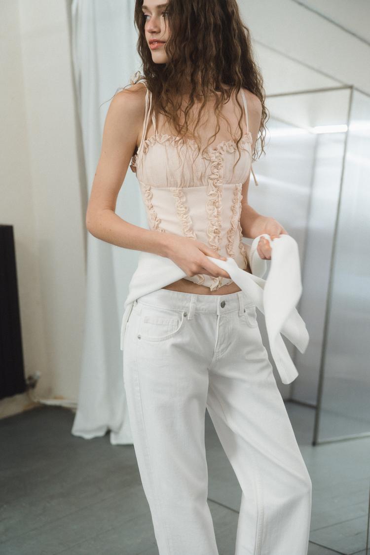RUFFLED CORSET TOP - Zara product image