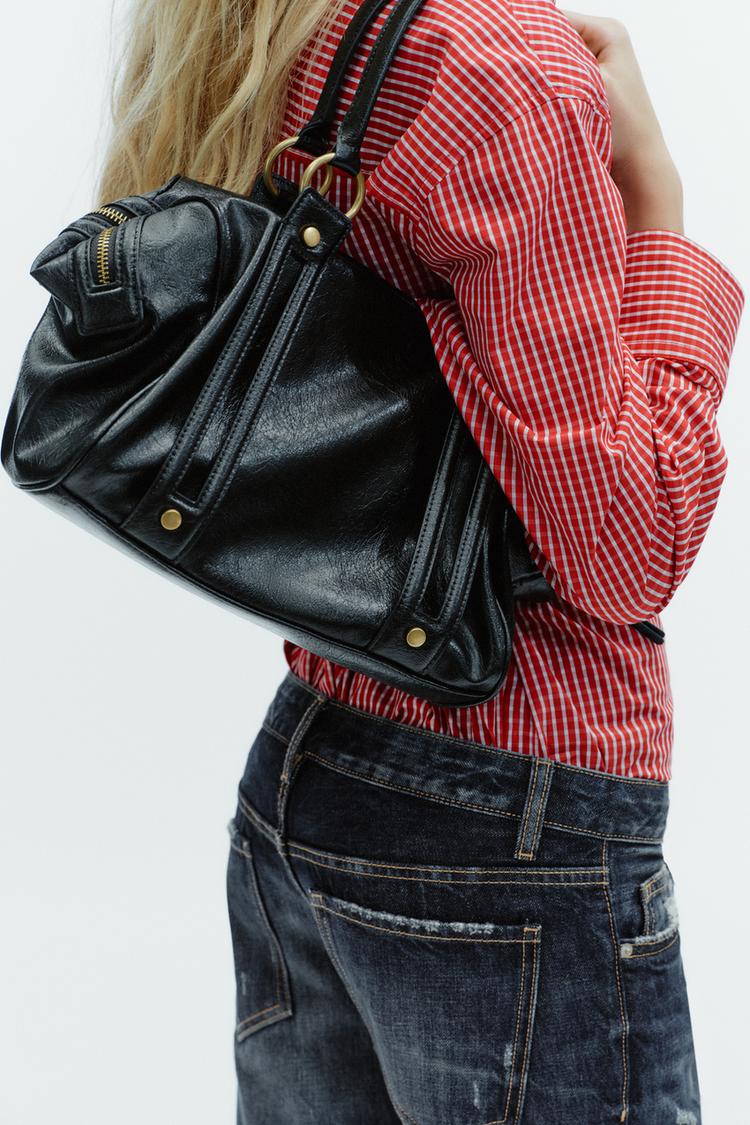 SHOULDER BAG WITH METAL DETAILS - Zara product image