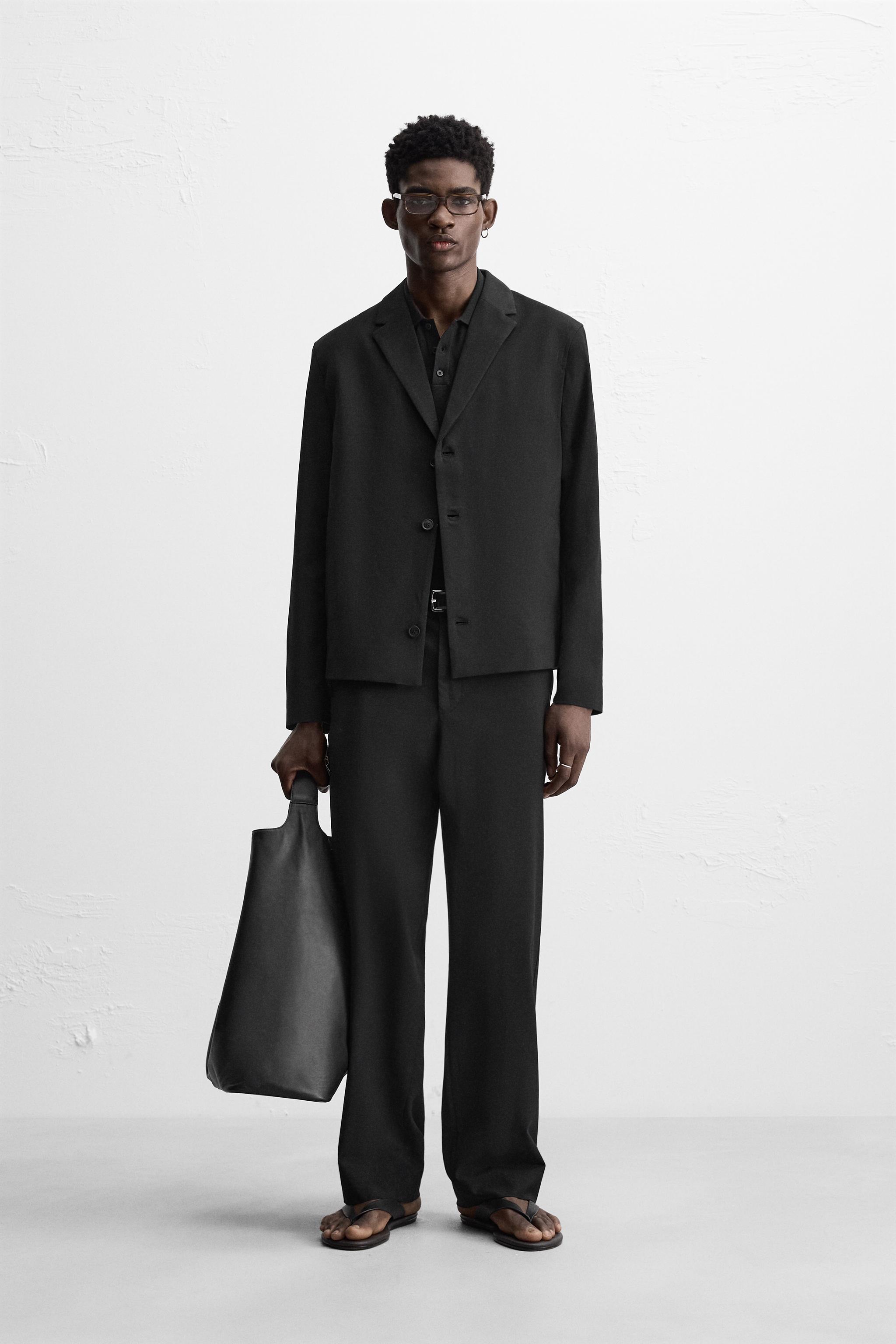 REGULAR FIT SUIT PANTS