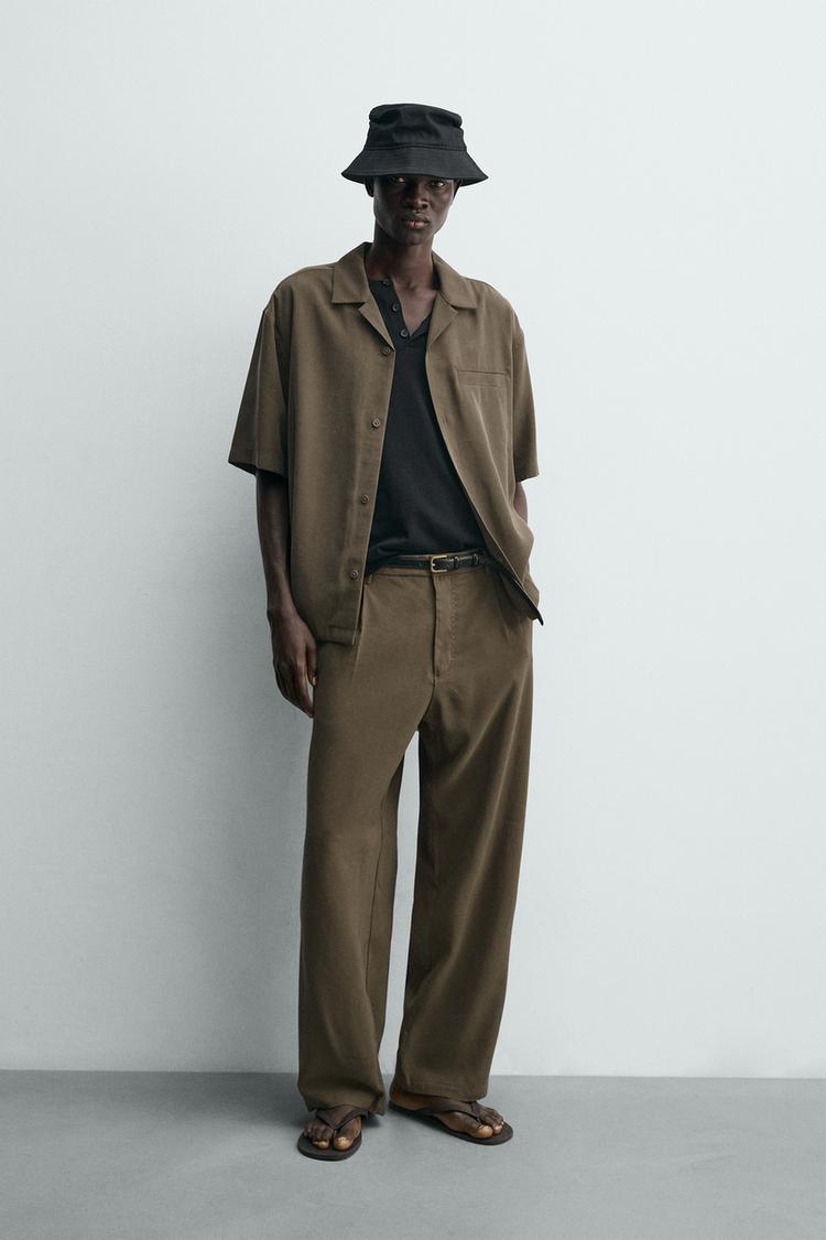 RELAXED FIT FLOWY SHIRT - Zara product image
