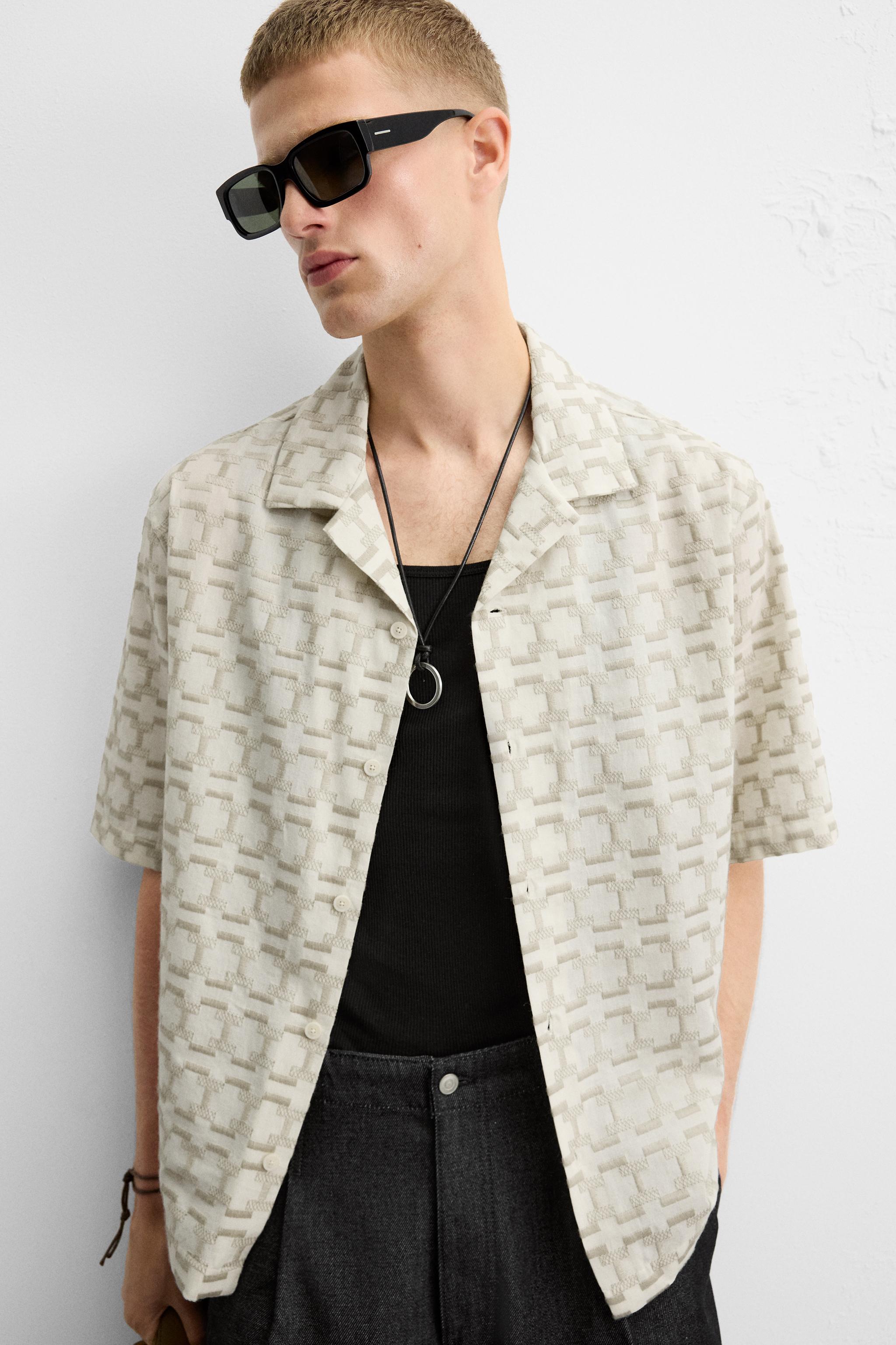 CHEMISE BRODERIE GÉOMÉTRIQUE