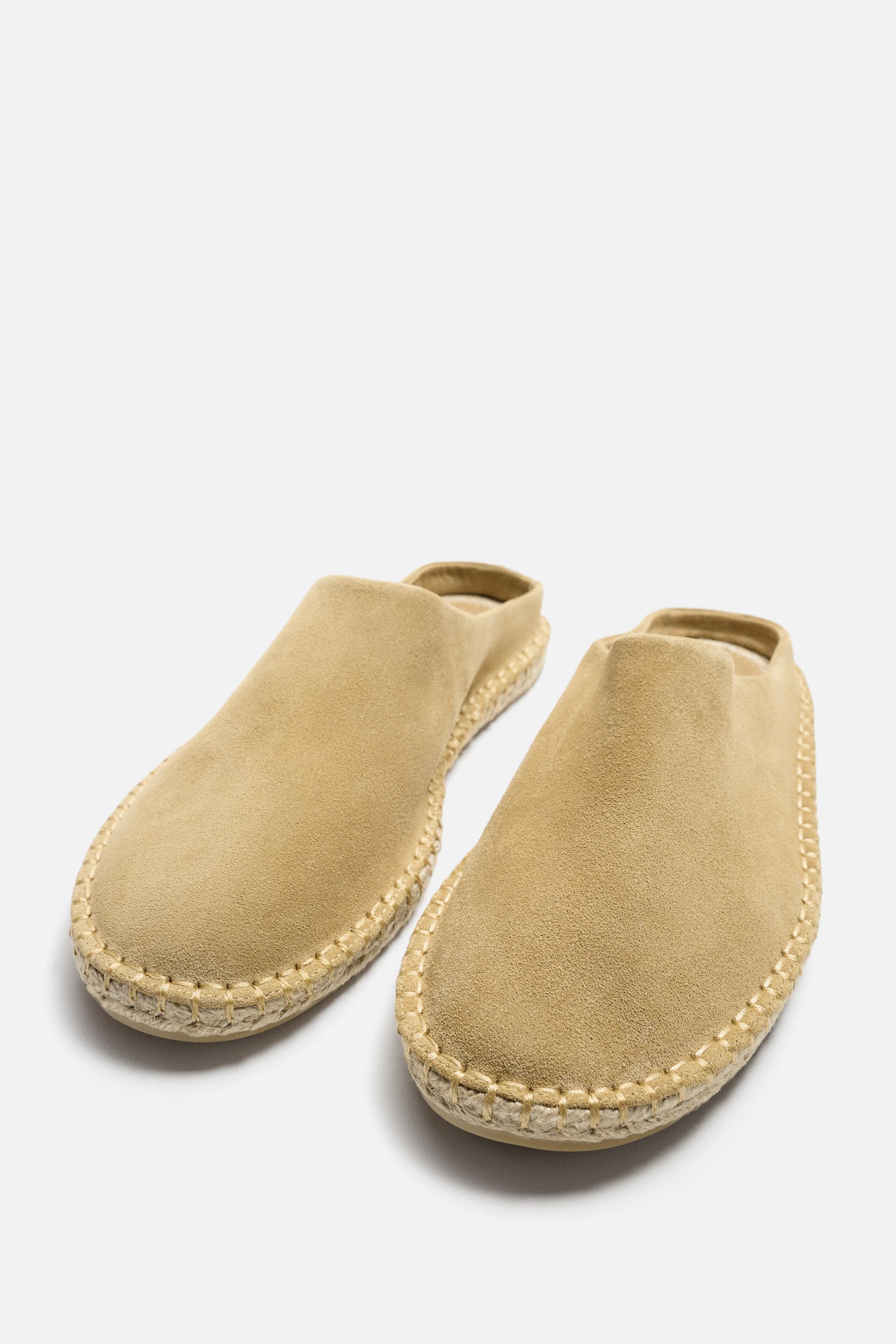 MULE LEATHER ESPADRILLES