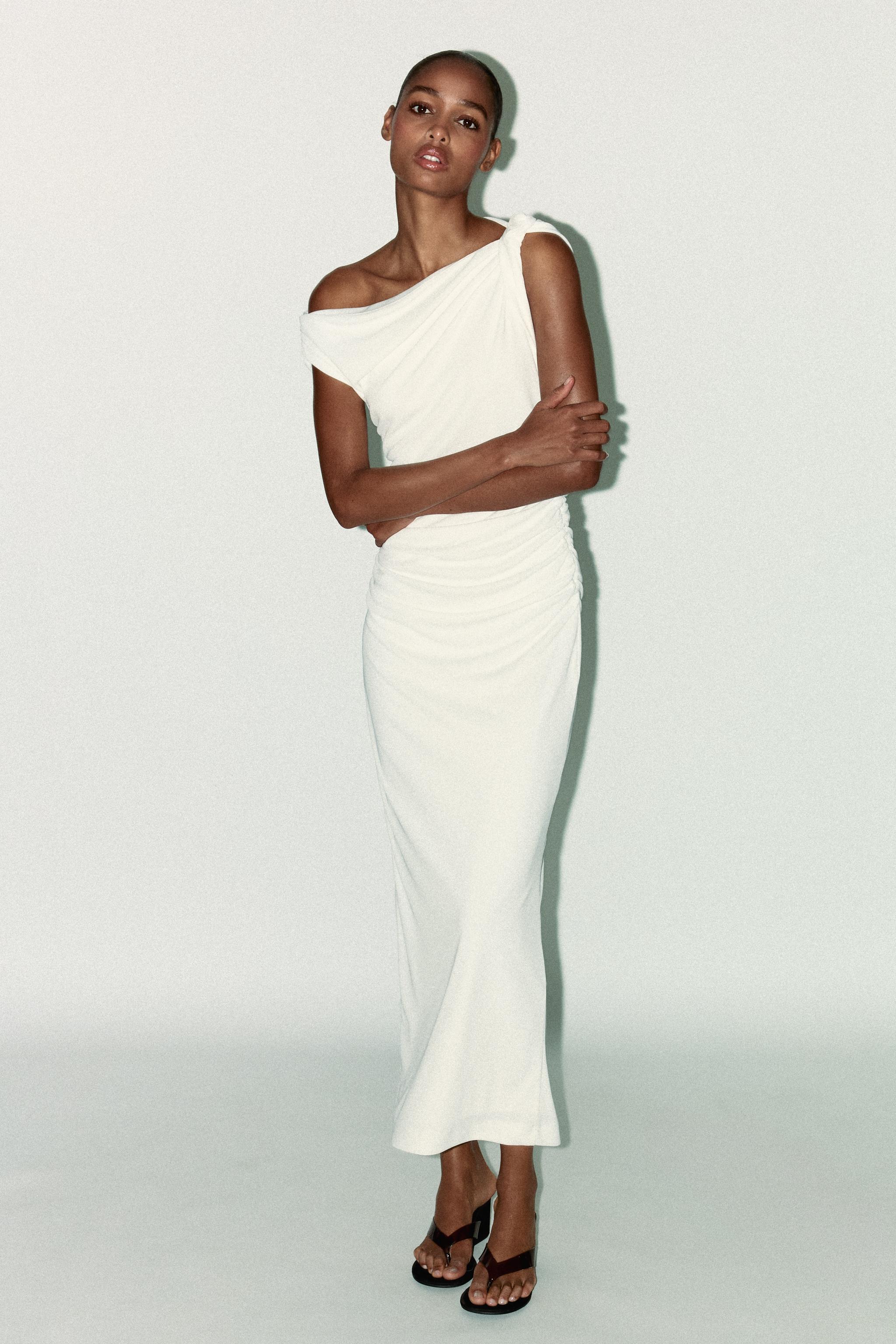 ASYMMETRIC MIDI DRESS