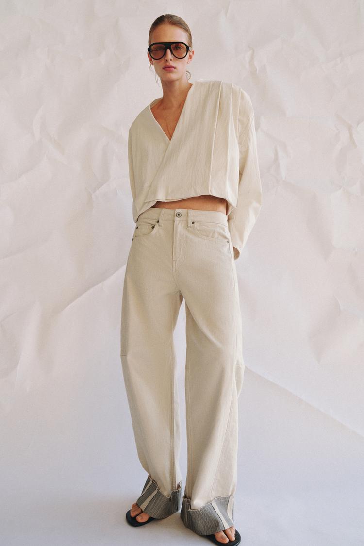 PLEATED WRAP JACKET ZW COLLECTION - Zara product image