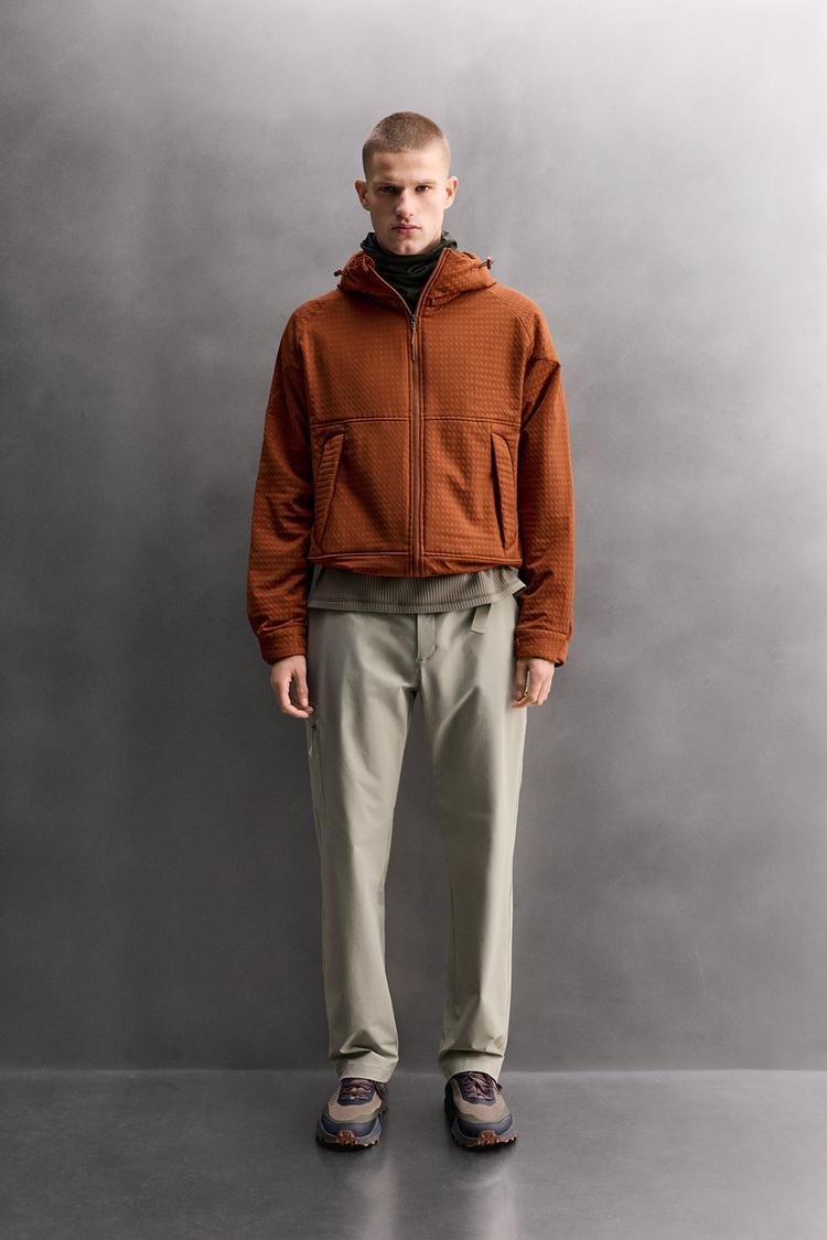 COMBINATION FLEECE TECHNICAL SWEATSHIRT - Zara product image