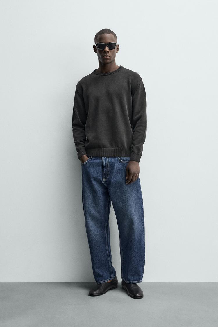 TAPERED WIDE FIT JEANS - Zara product image