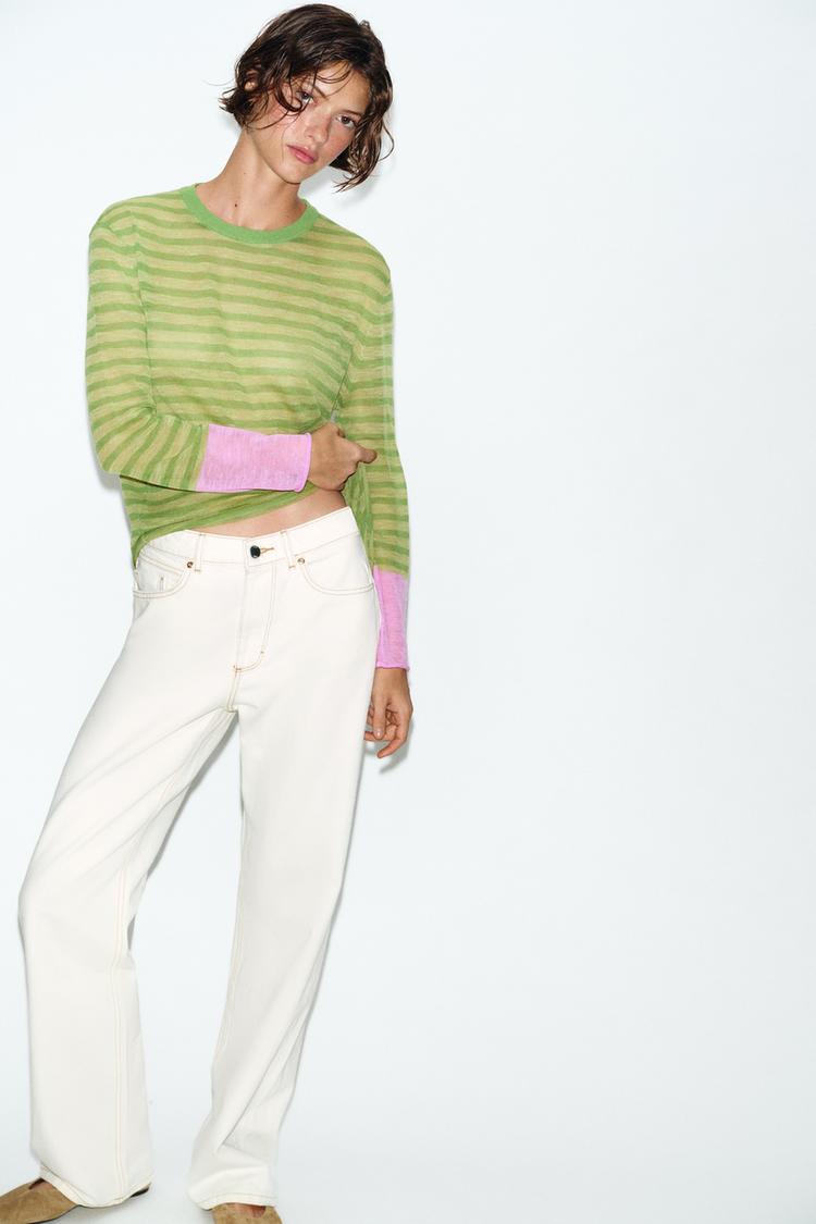STRIPED KNIT JUMPER - Zara product image