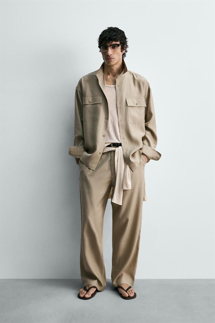 FLOWY PLEATED PANTS - Zara product image