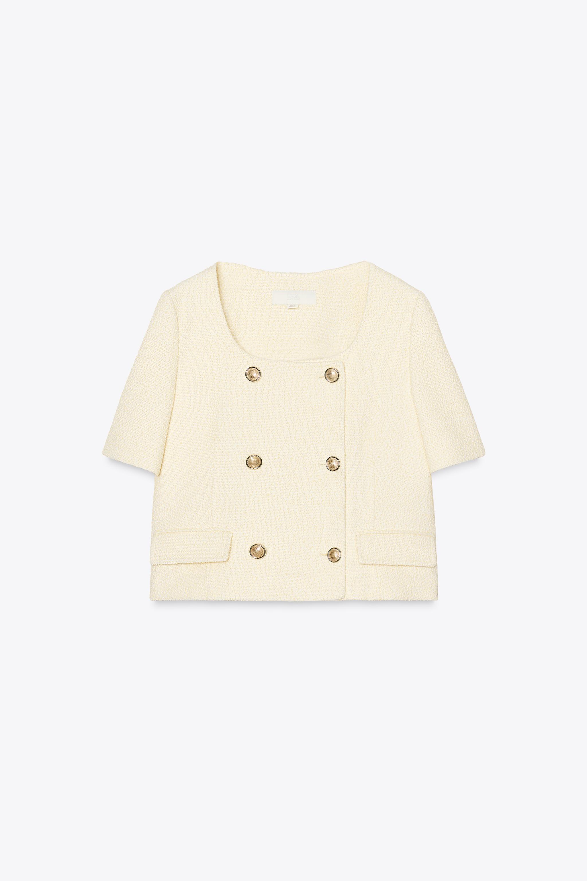 BLAZER MANCHES COURTES STRUCTURÉ