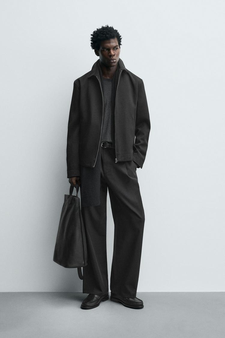 TEXTURED ZIP JACKET