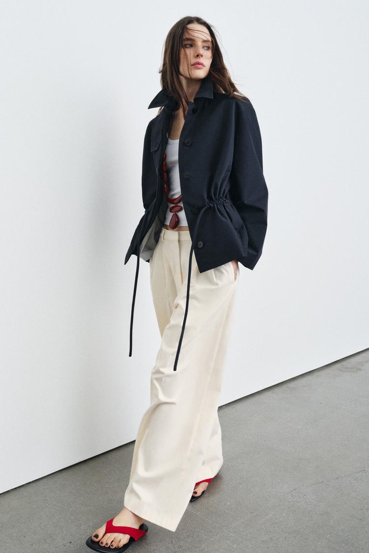 ZW COLLECTION BELTED PARKA - Zara product image