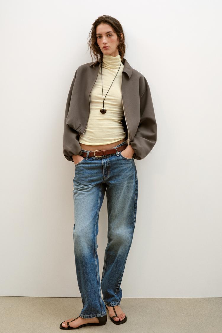 PUFF SLEEVE ZIP JACKET - Zara product image