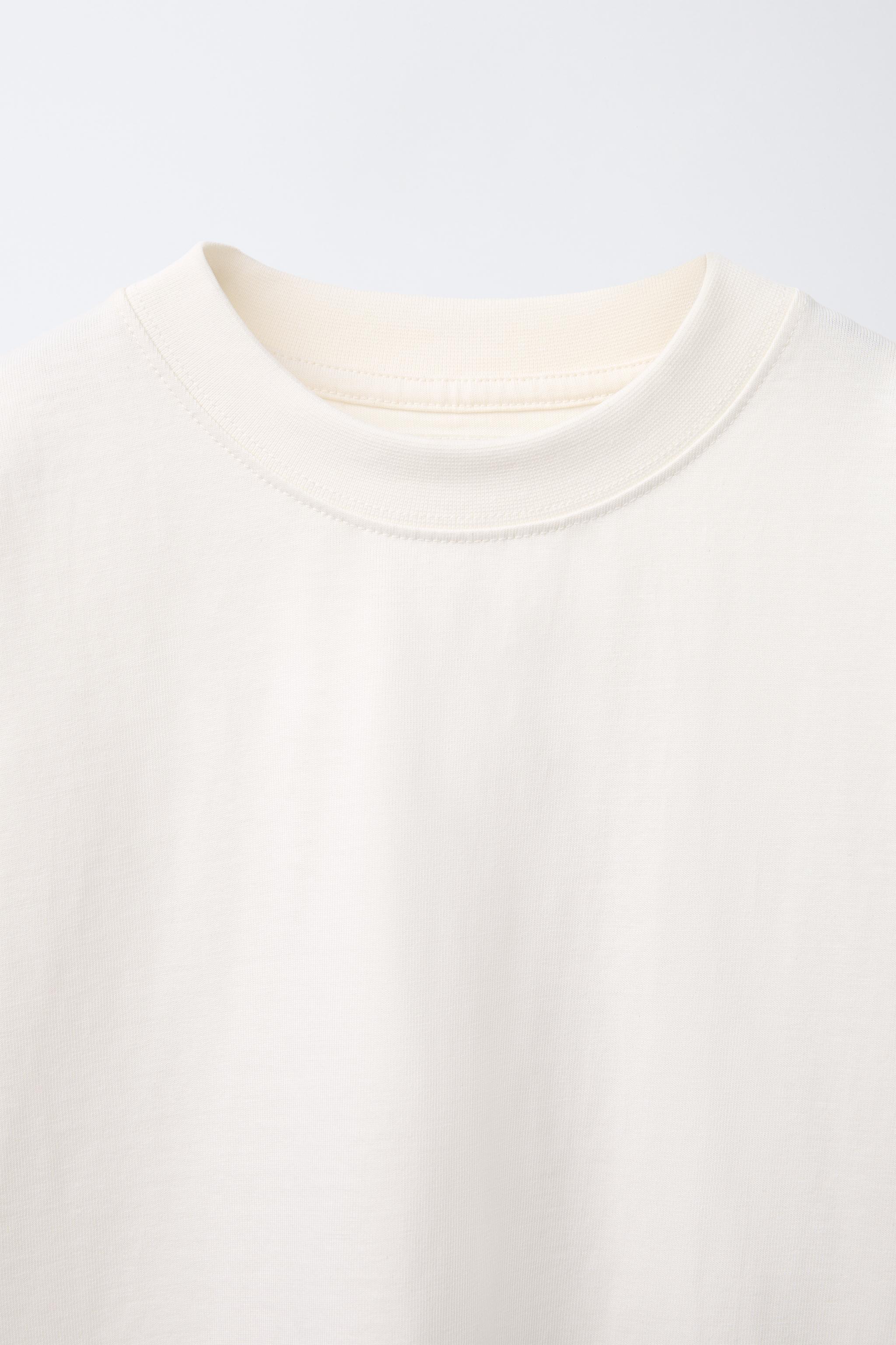 T-SHIRT ÉPAIS AVEC INSCRIPTION BRODÉE