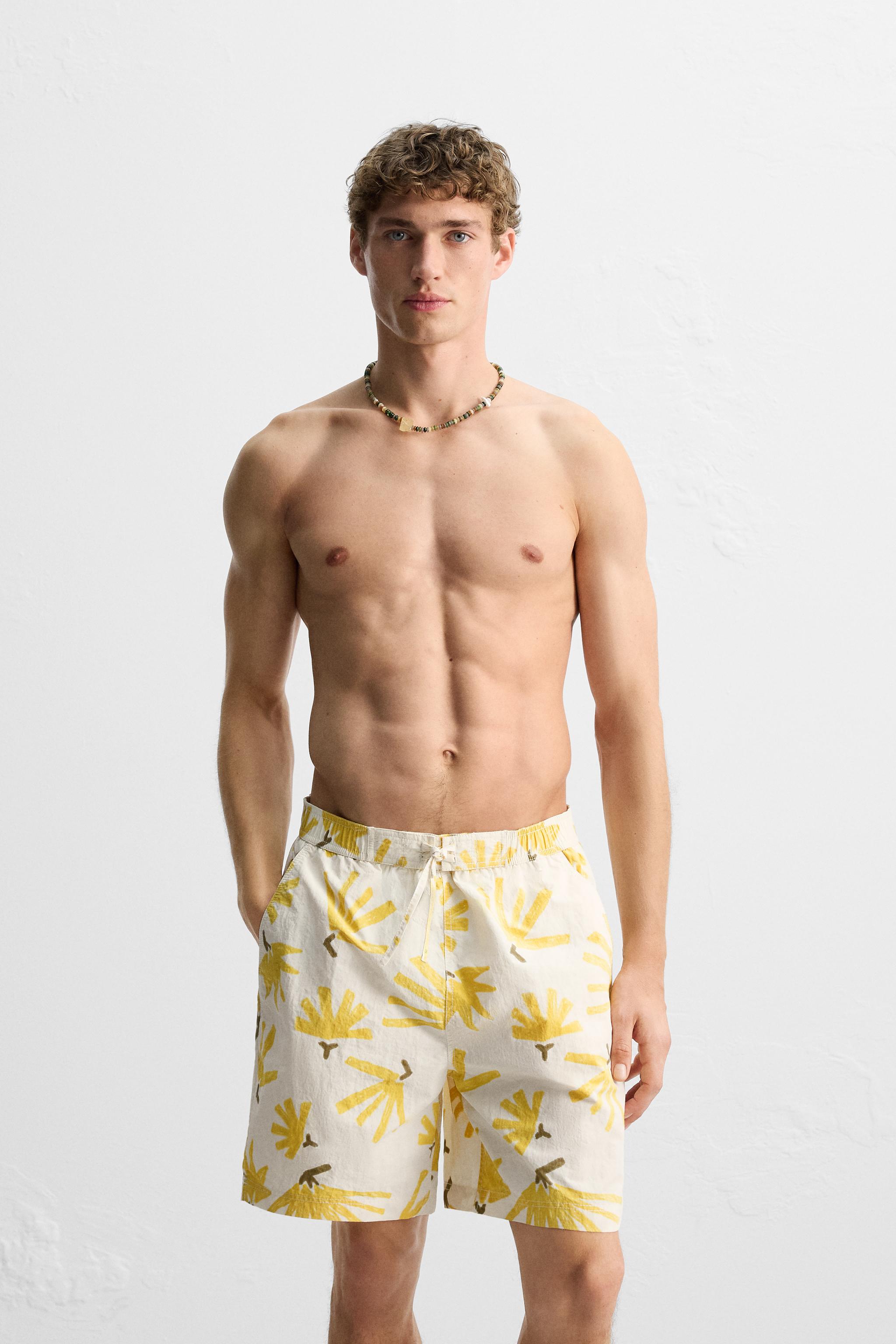 MAILLOT DE BAIN LONG À IMPRIMÉ FLORAL