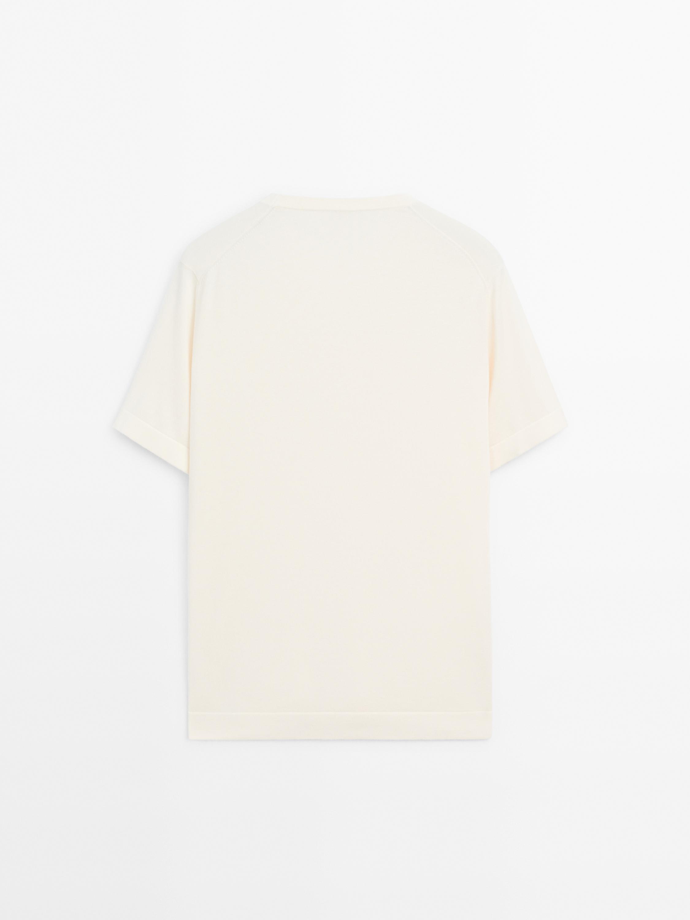100% cotton short sleeve knit sweater