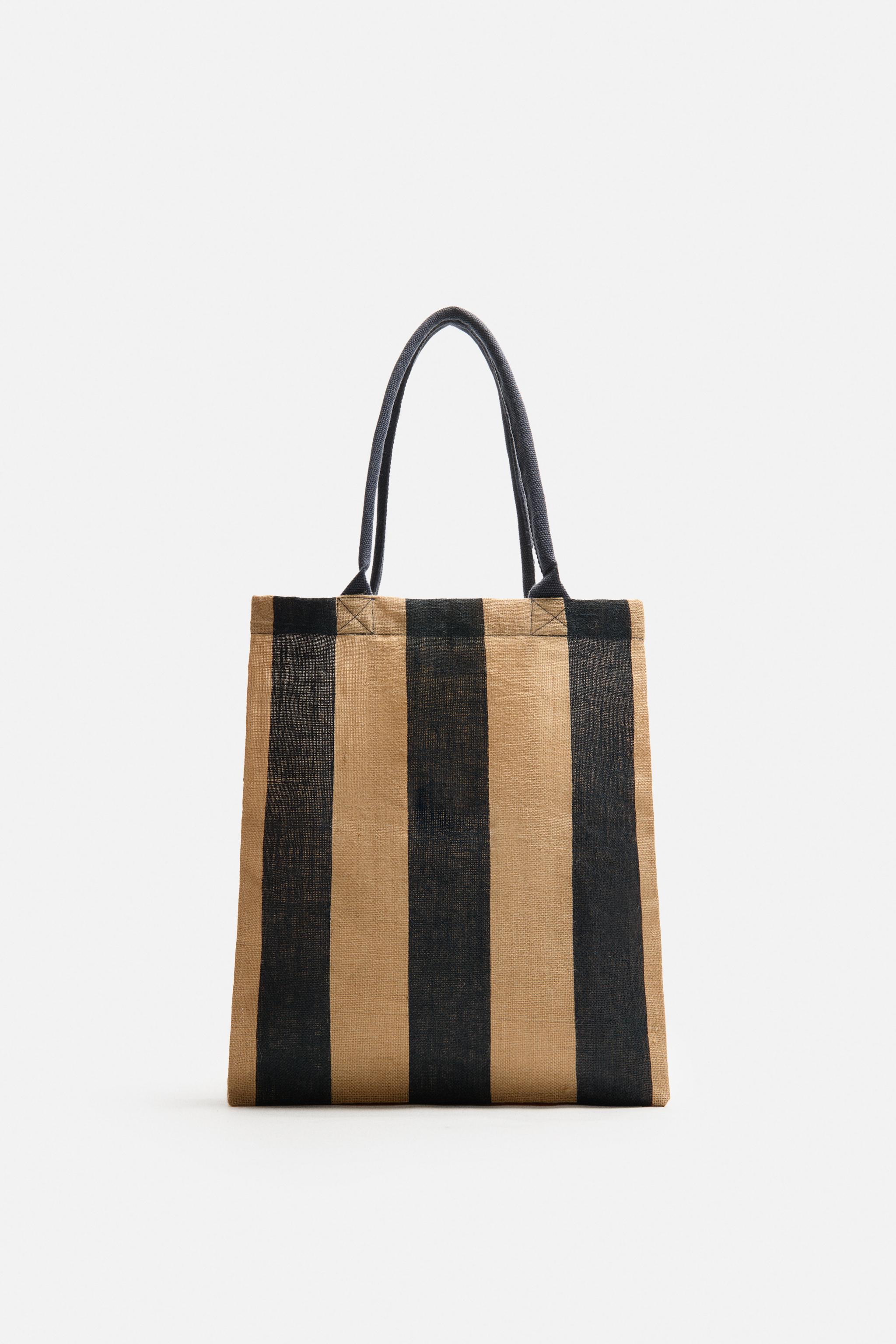 STRIPED SHOPPER BAG