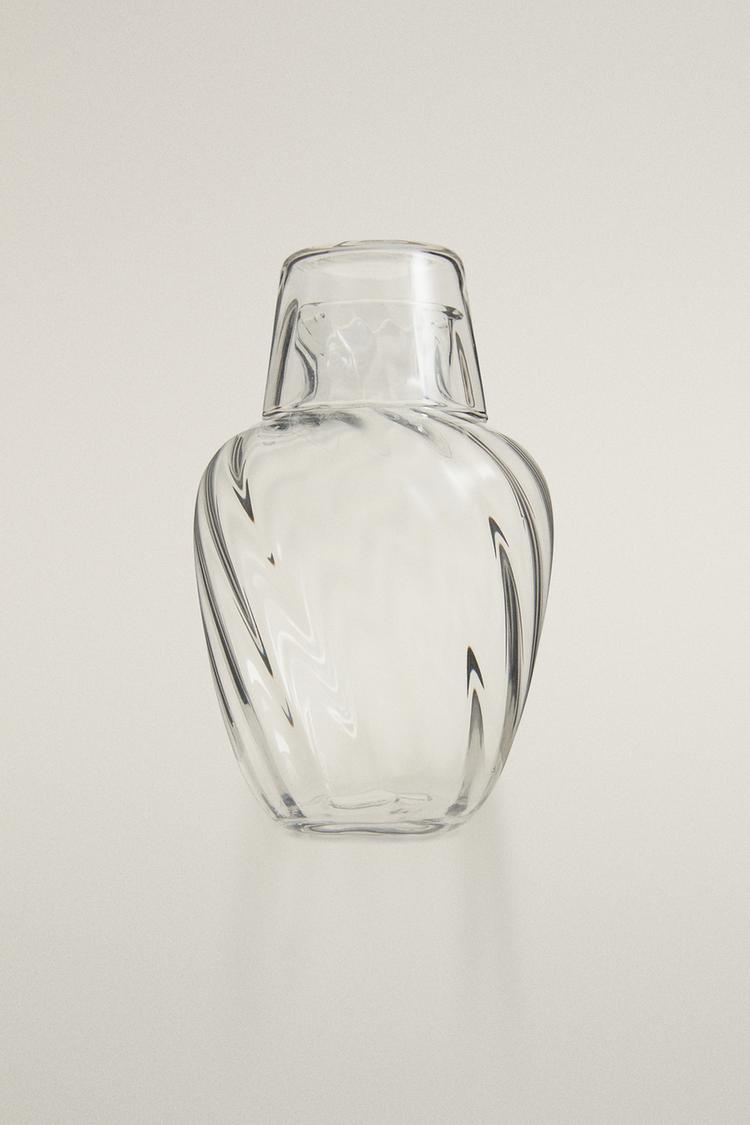 STRIPED BOTTLE AND TUMBLER SET (SET OF 2) - Zara product image