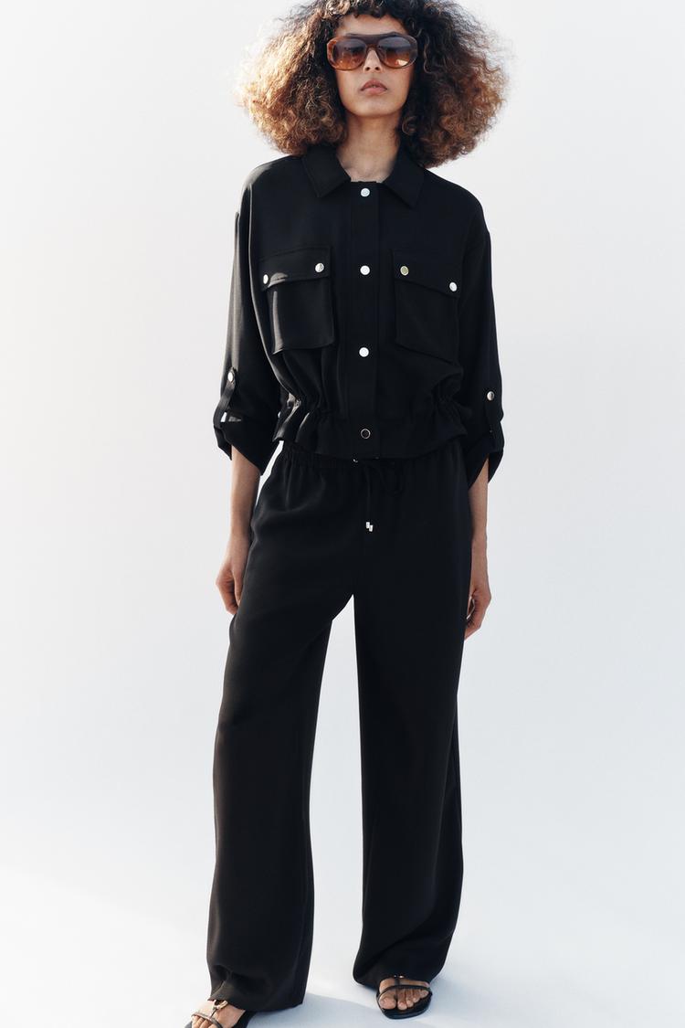 FLOWY PAJAMA PANTS - Zara product image